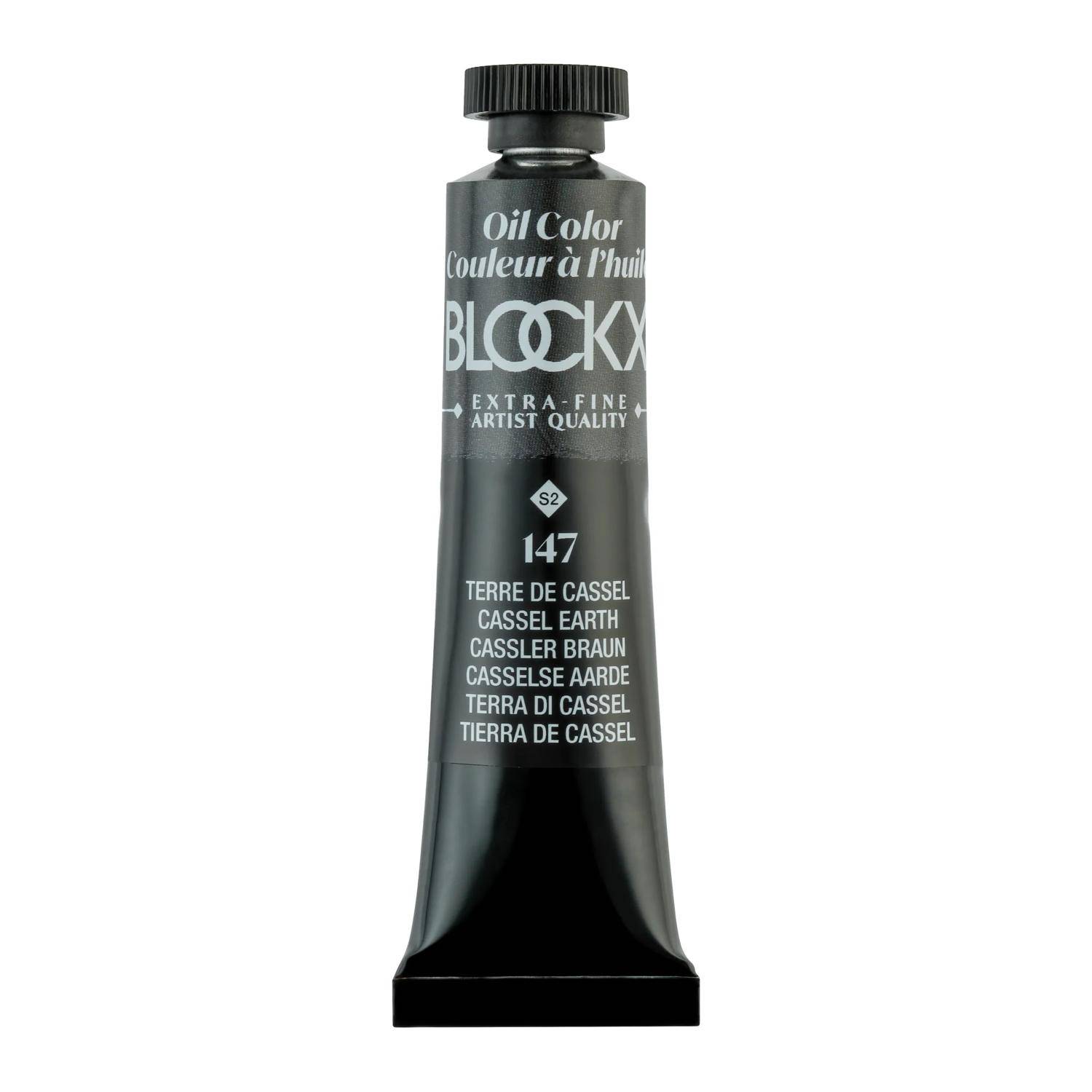 Blockx 3x Ölfarbe, Erde Cassel, Tube 20ml - Cassler Braun 212147BXC