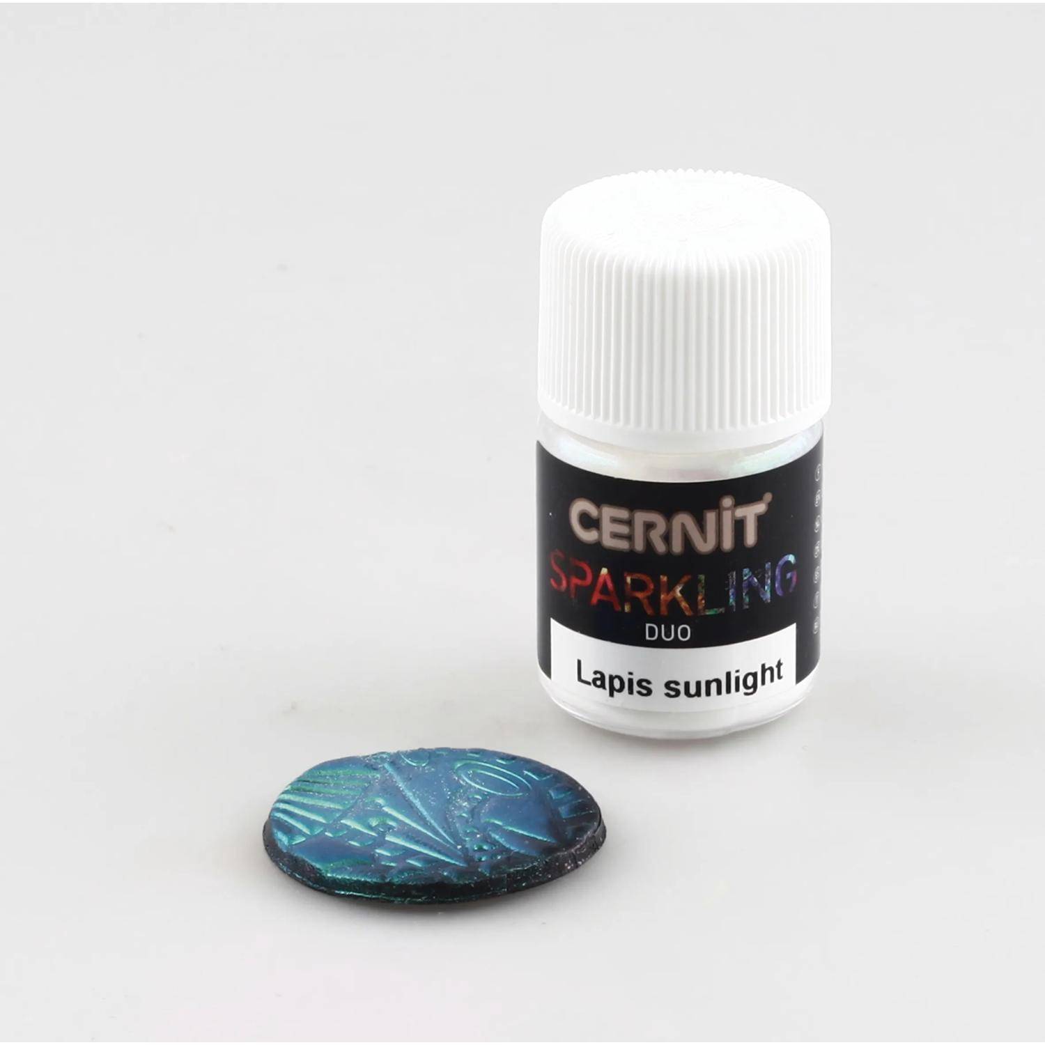 Cernit 6x Sparkling 2g, Duo Pigmentpulver, Lapis Sunlight - CE6130002001C