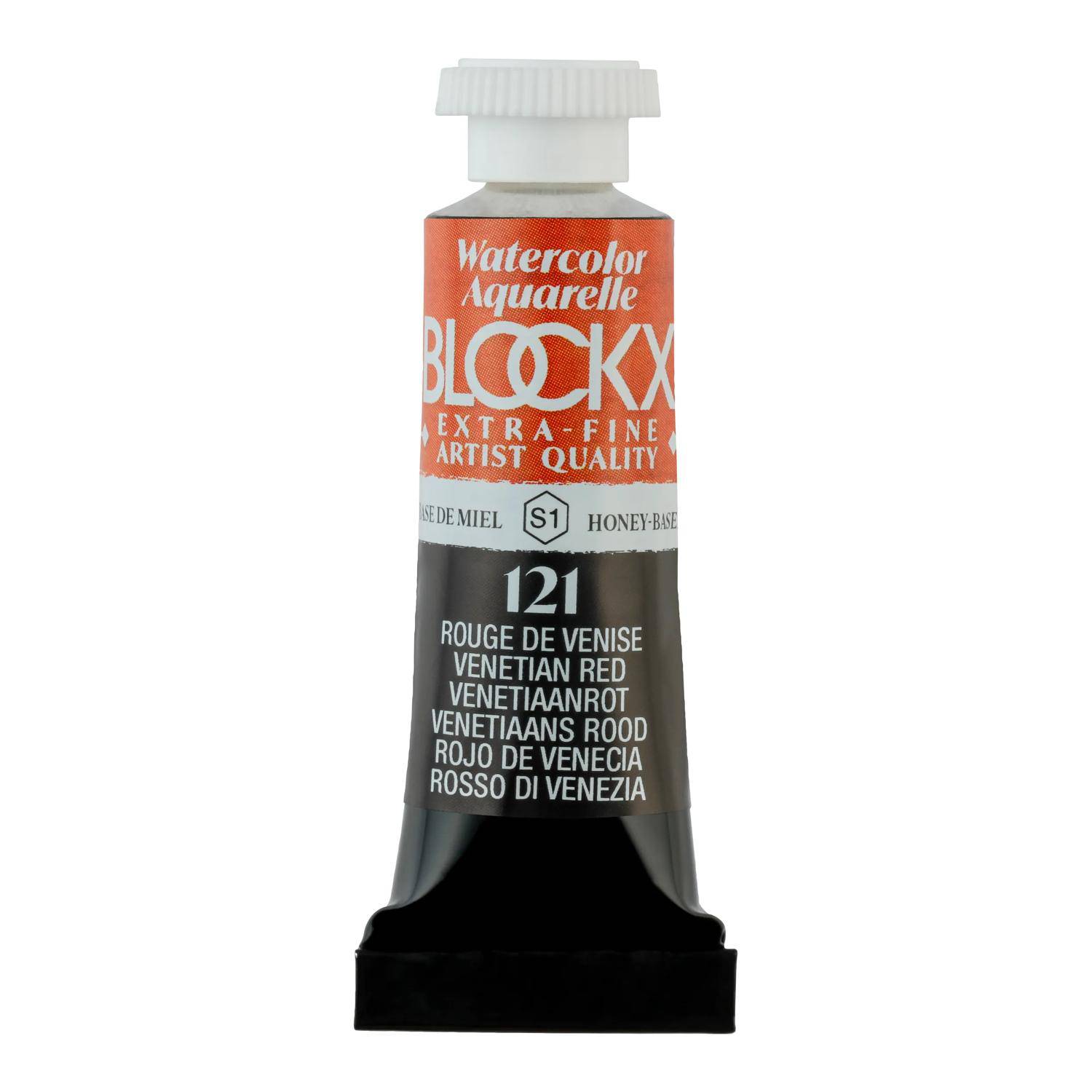 Blockx 3x Aquarellfarbe, Venetienrot - Tube 5ml - Venezienrot 43121BXC