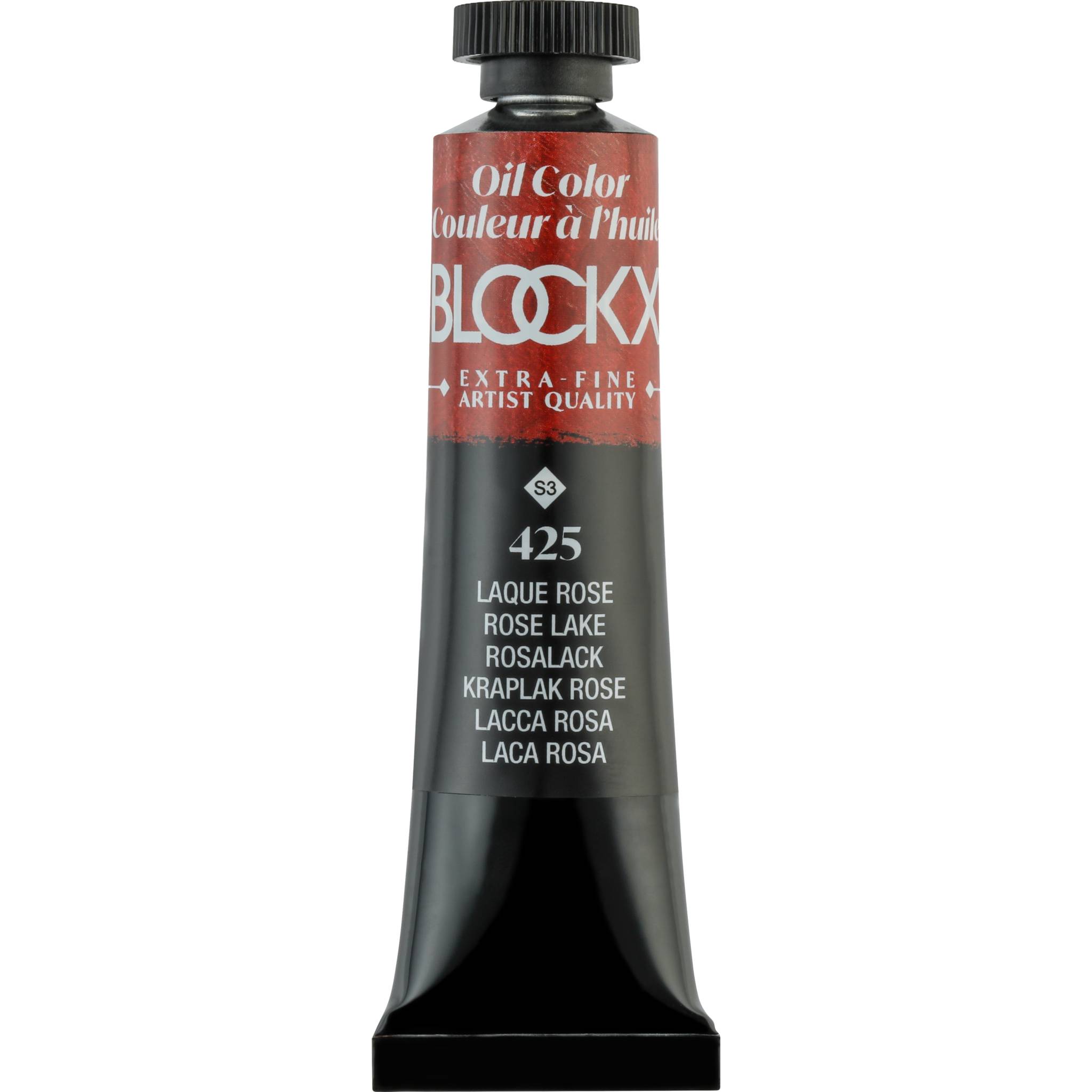 Blockx 3x Ölfarbe, Lackrosa, Tube 20ml - Lackrosa 212425BXC