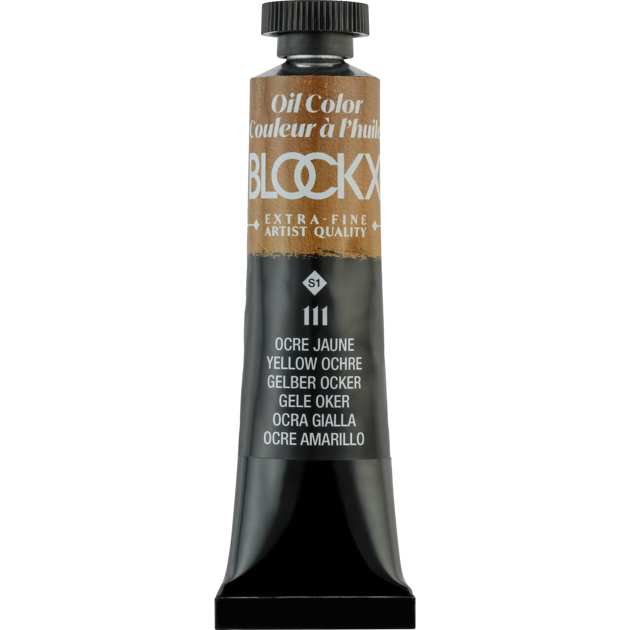 Blockx 3x Ölfarbe, Ockergelb, Tube 20ml - Ockergelb 212111BXC