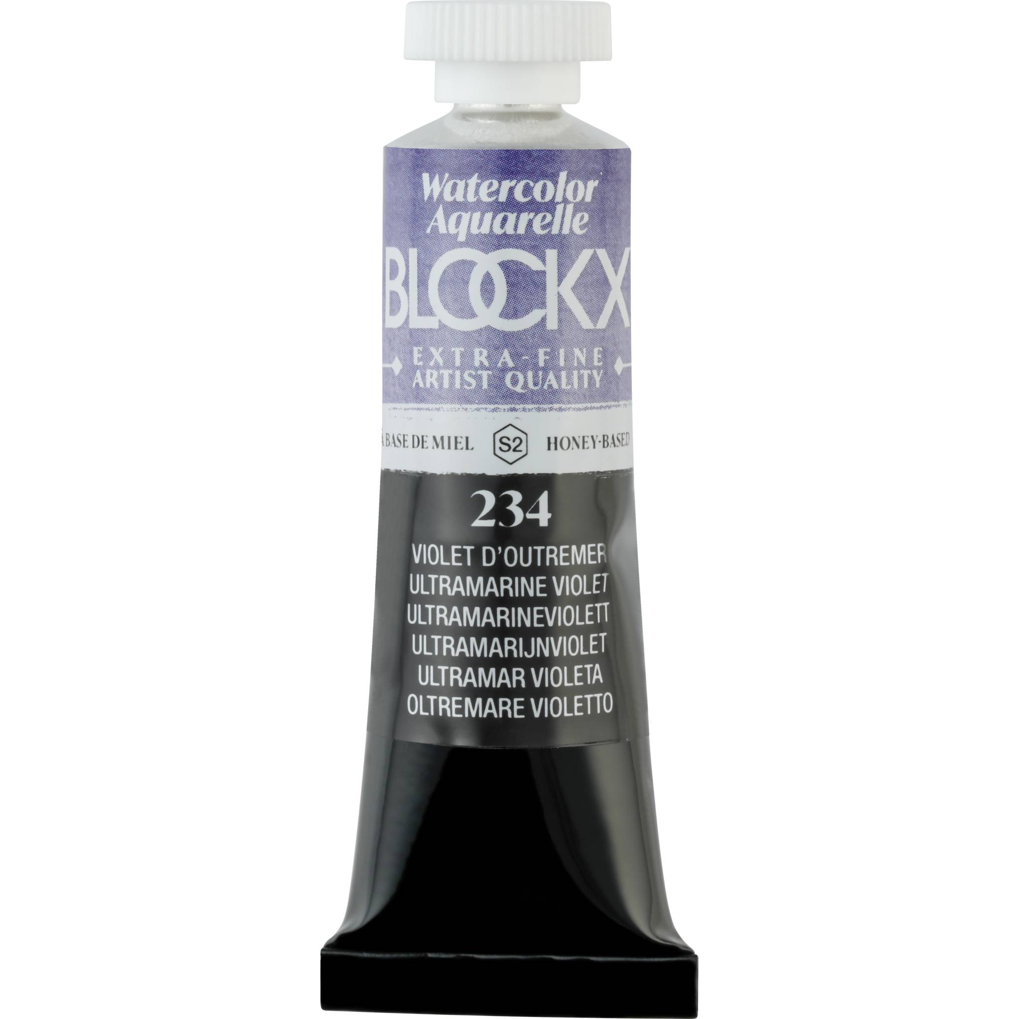 Blockx 3x Aquarellfarbe, Ultramarinviolett Tube 15ml Ultramarinviolett 44234BXC
