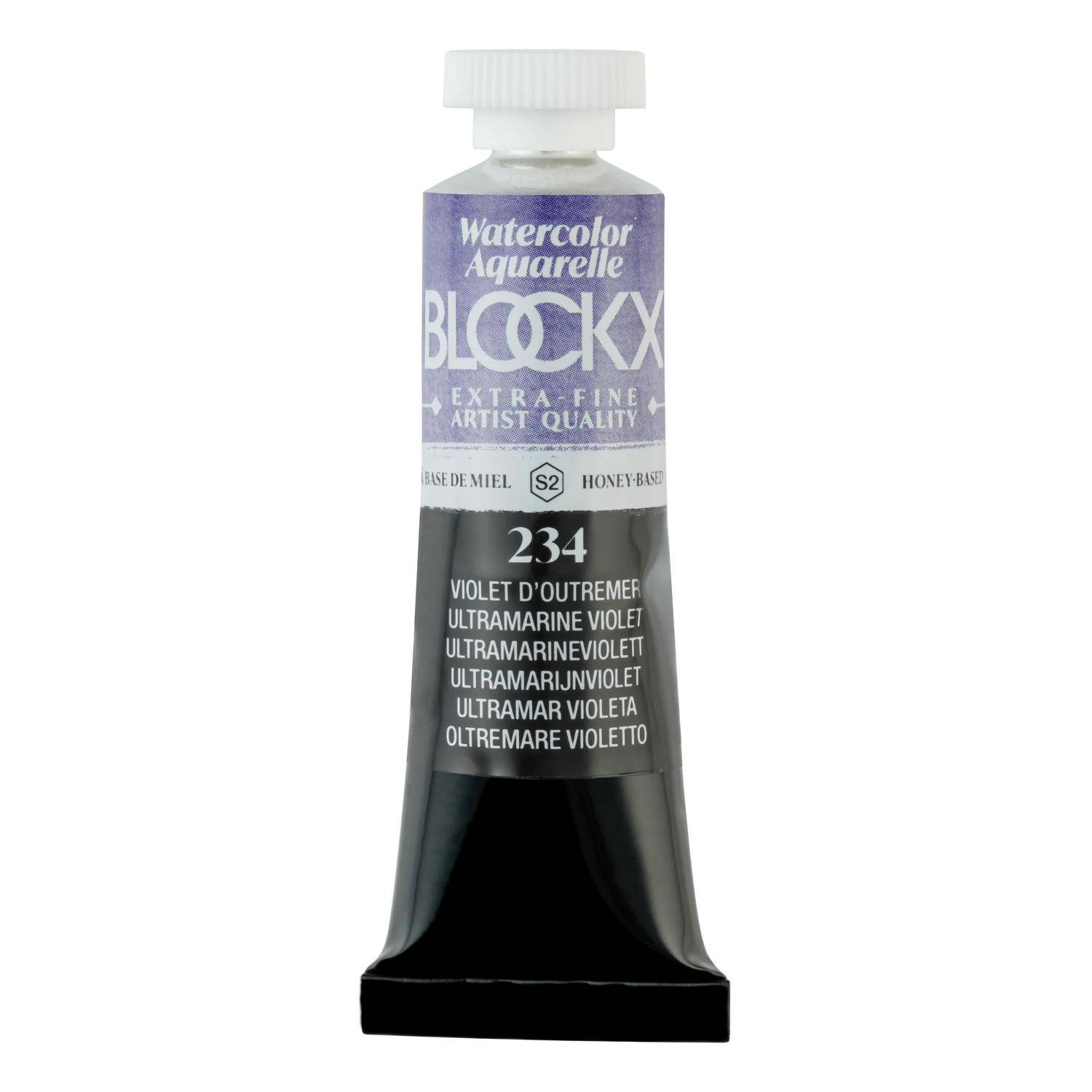 Blockx 3x Aquarellfarbe, Ultramarinviolett Tube 15ml Ultramarinviolett 44234BXC