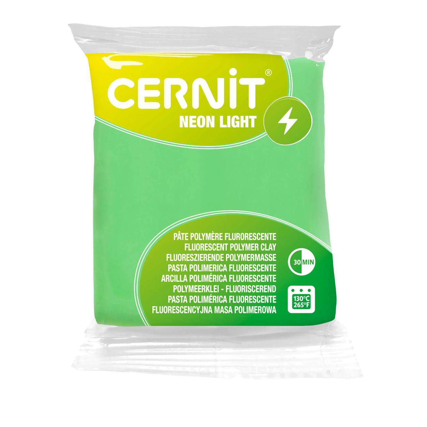 Cernit 6x Neon Light 56g, Grün - Grün CE0930056600C