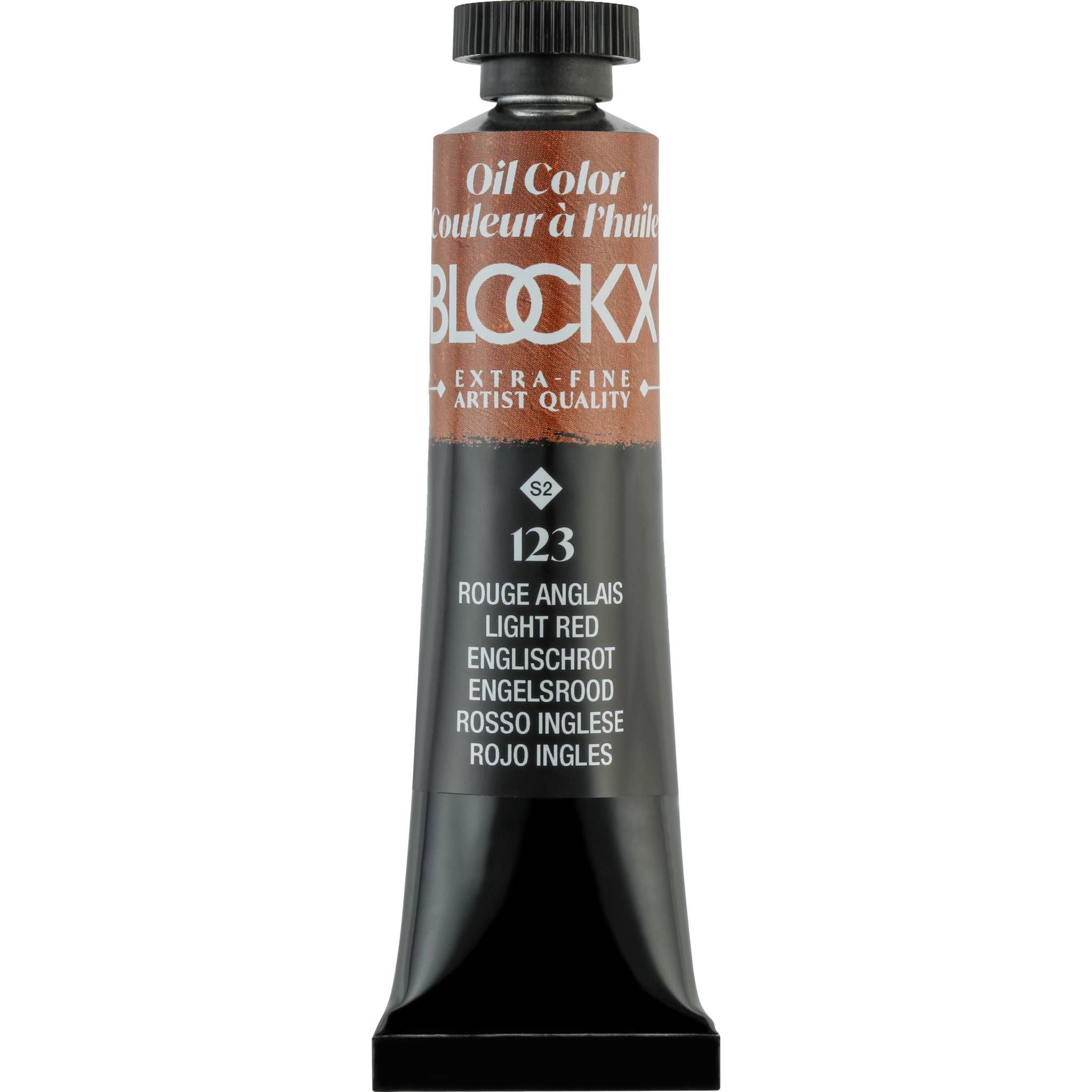 Blockx 3x Ölfarbe, Englischrot, Tube 20ml - Englischrot 212123BXC