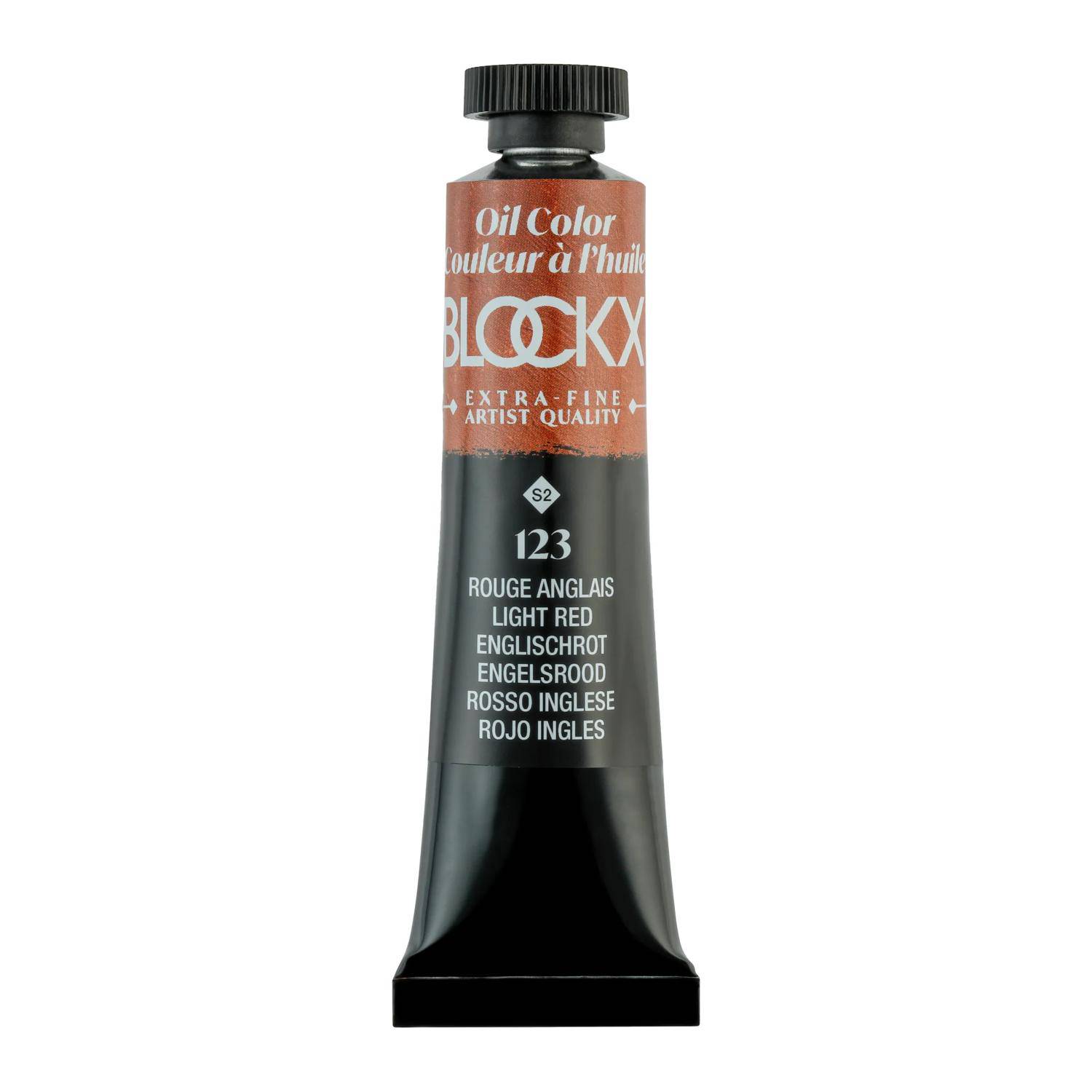 Blockx 3x Ölfarbe, Englischrot, Tube 20ml - Englischrot 212123BXC