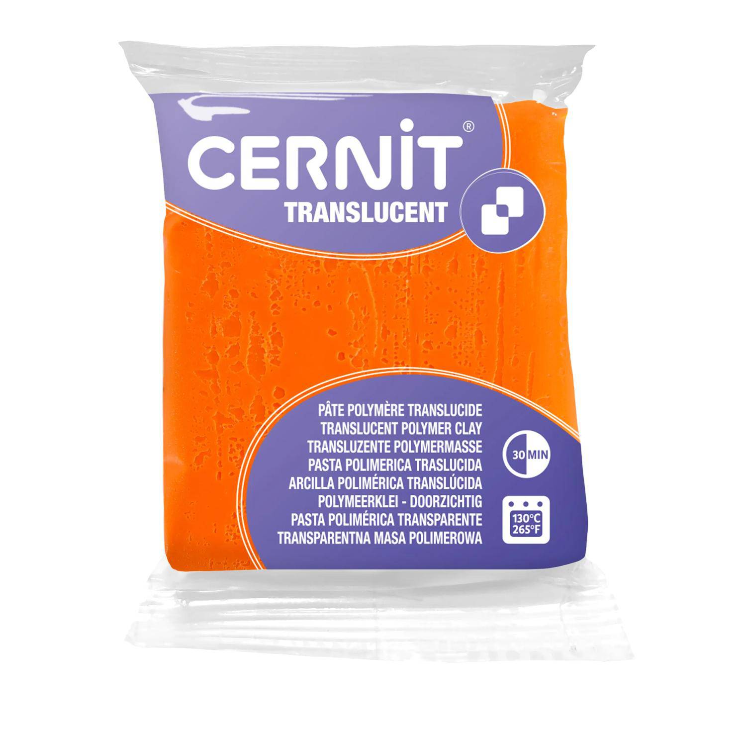 Cernit 6x Translucent 56g, Orange - Orange CE0920056752C