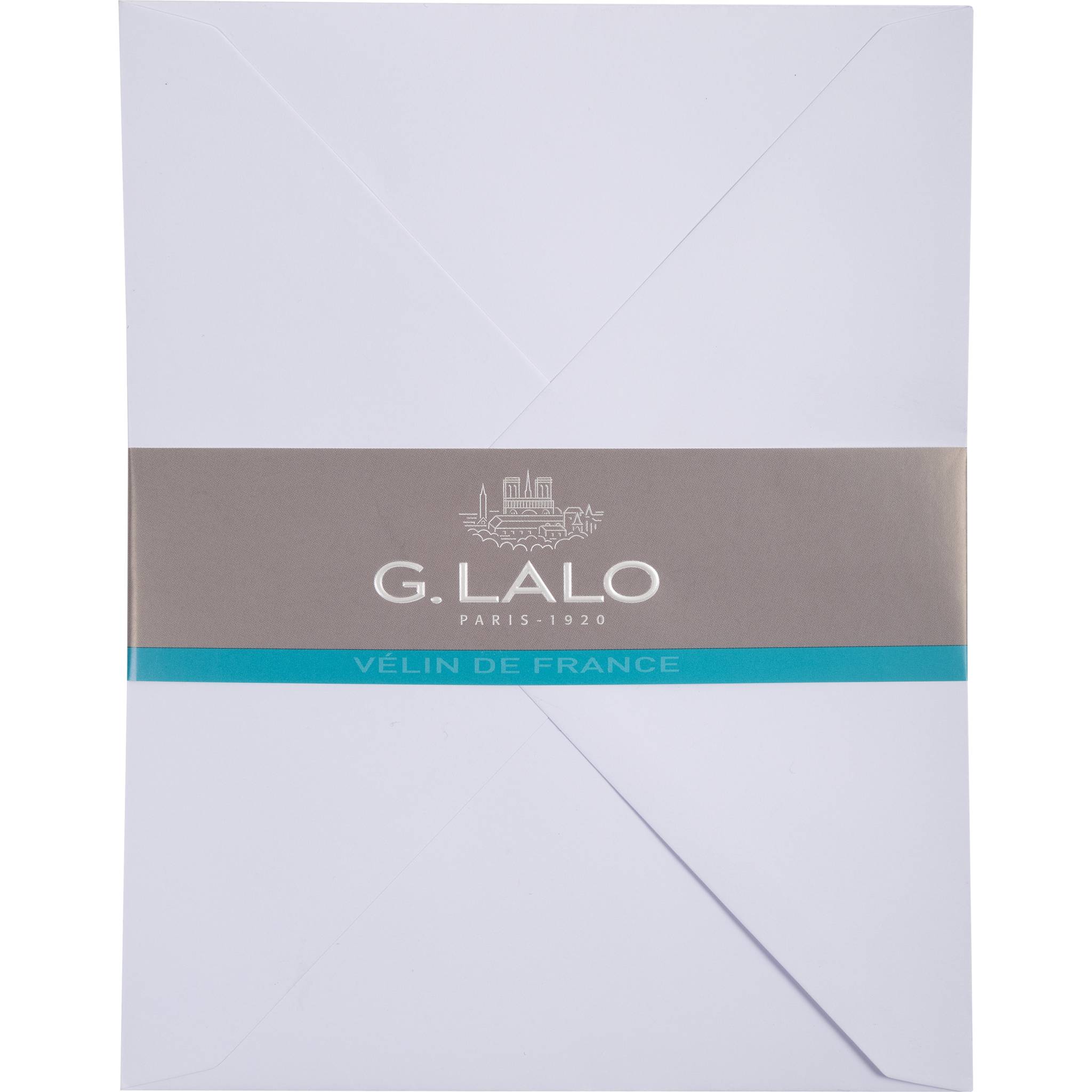 G.Lalo 10x Packung 25 Umschlägen 162x229mm Diploma, Vélin de France Weiß 19601L