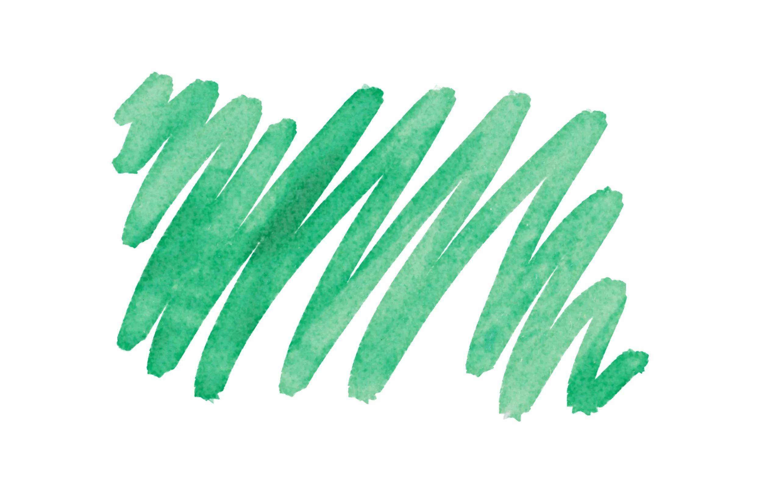 Darwi 6x Keramikfarbe, Marker 2mm Spitze, 6ml, Mittelgrün Glasgrün DA0340013642C