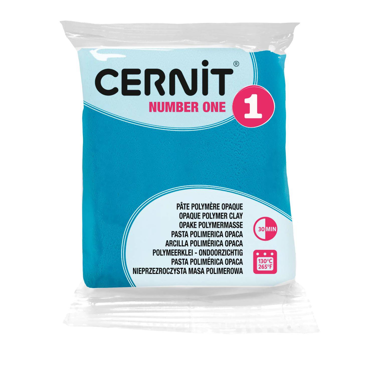 Cernit 6x Number One 56g, Türkisblau - Türkisblau CE0900056280C