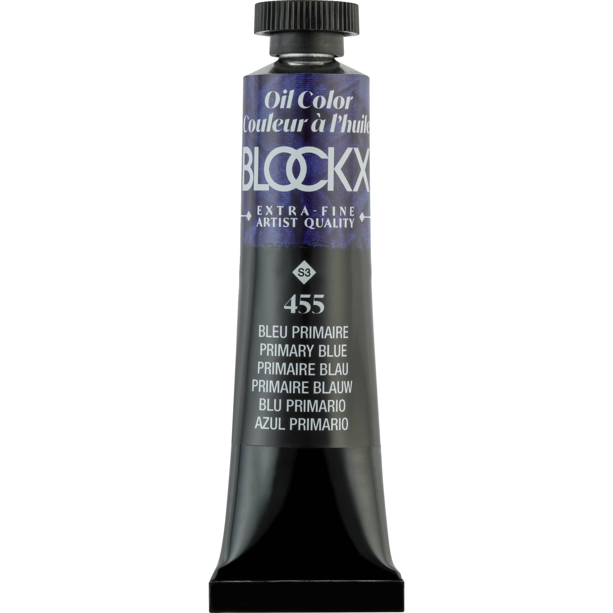 Blockx 3x Ölfarbe, Primärblau, Tube 20ml - Primärblau 212455BXC