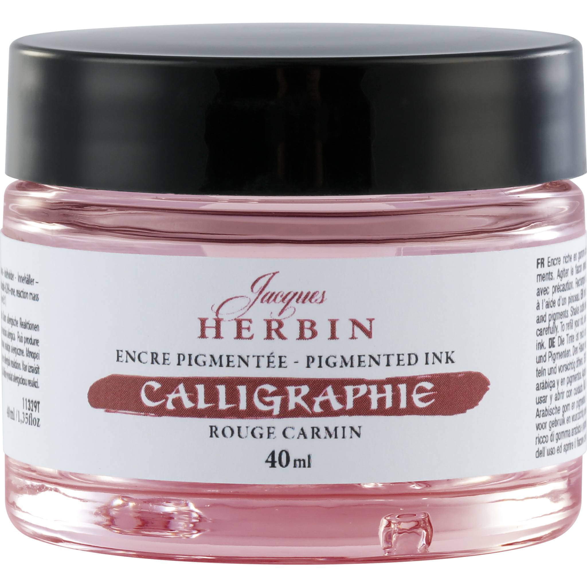 Jacques Herbin 3x Pigmentierte Kalligrafietine 40ml - Karmin 11329T