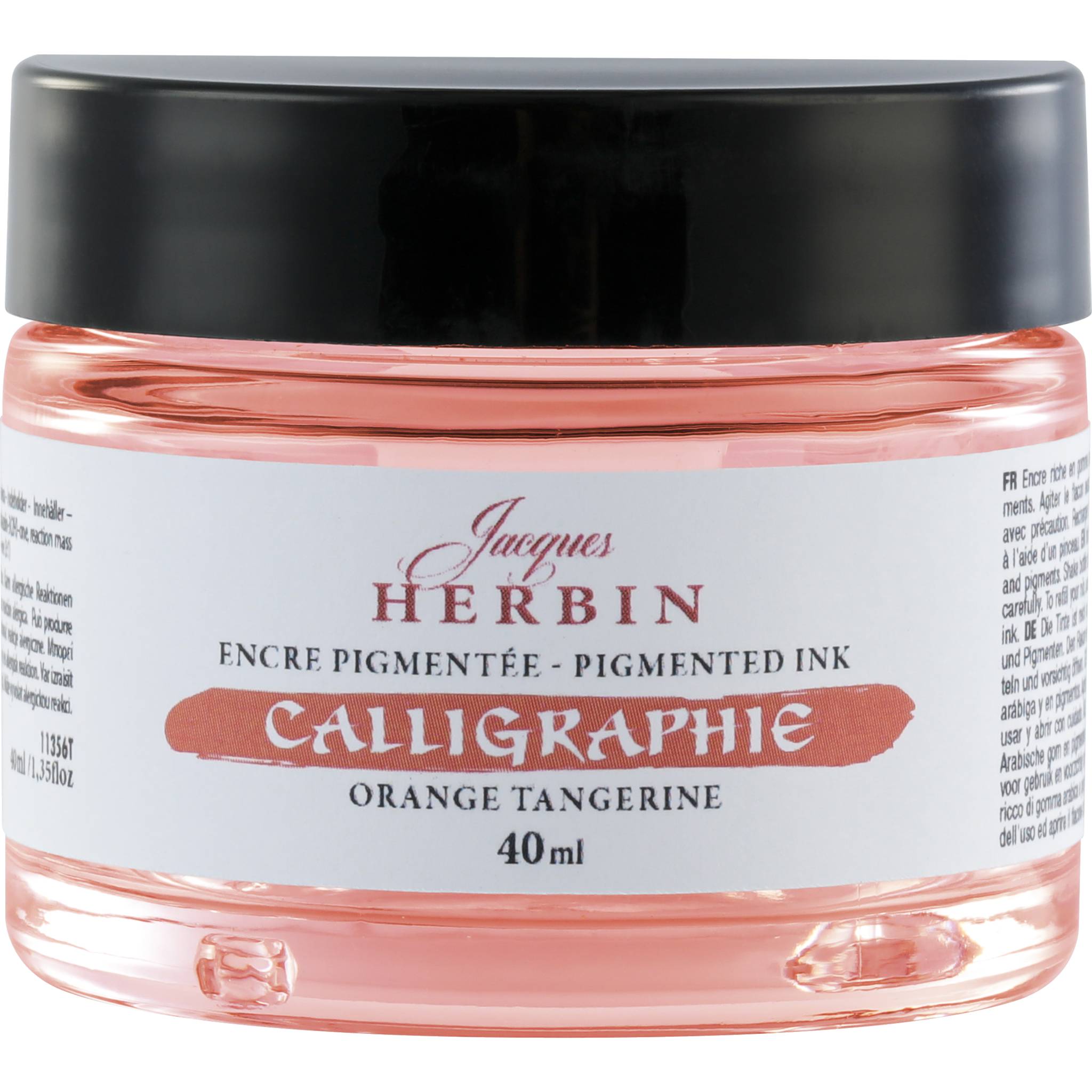 Jacques Herbin 3x Pigmentierte Kalligrafietine 40ml - Orange 11356T