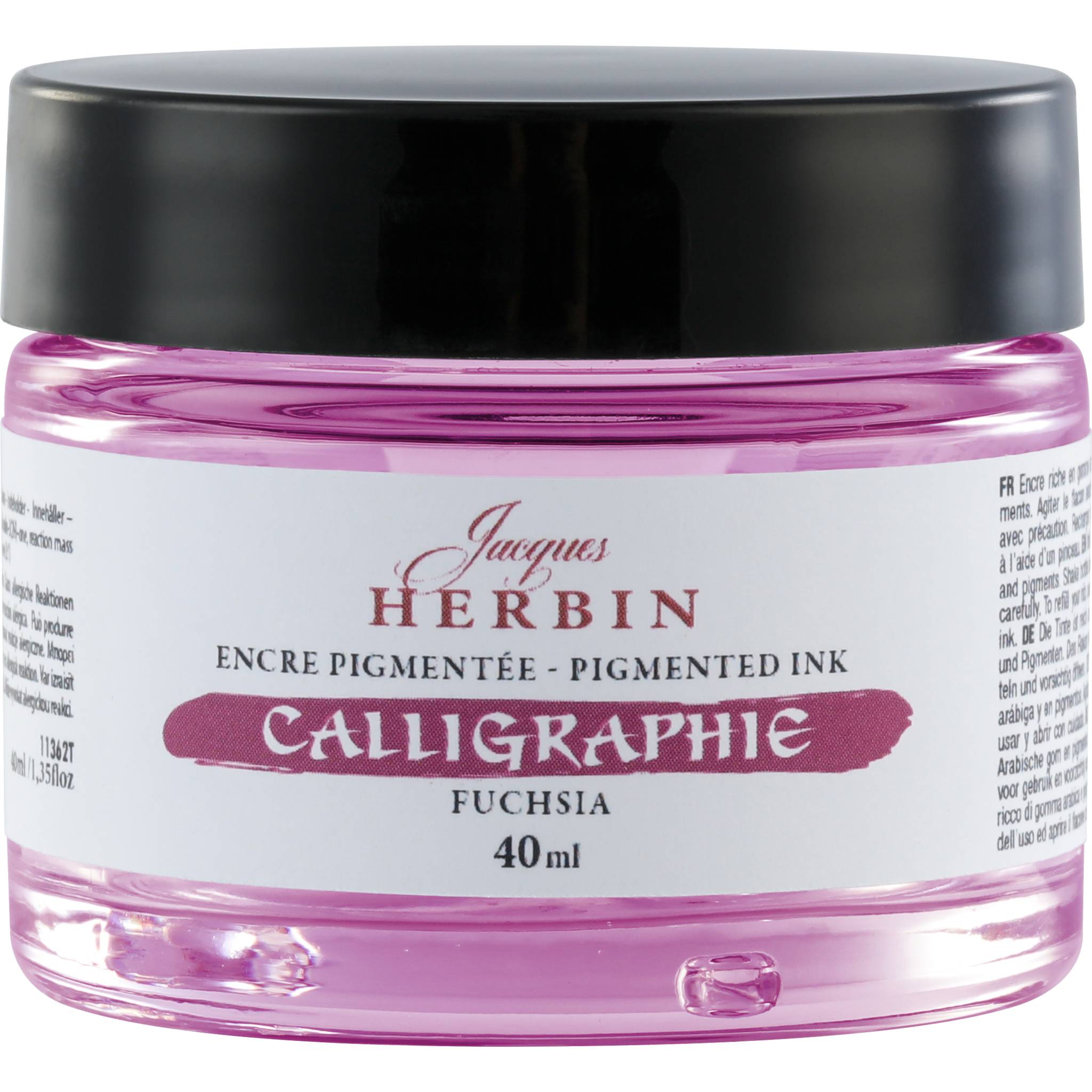 Jacques Herbin 3x Pigmentierte Kalligrafietine 40ml - Fuchsia 11362T