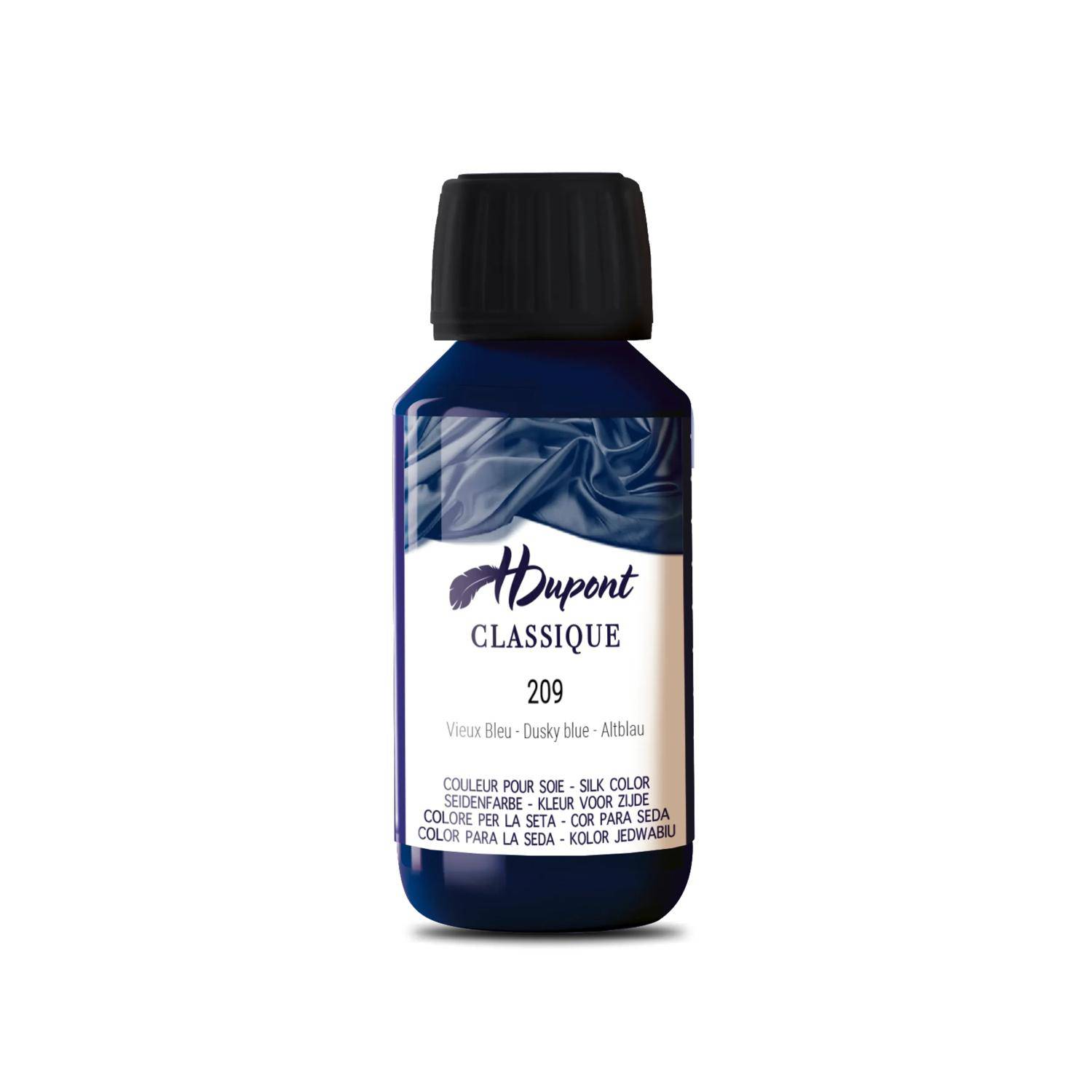 H Dupont 3x classique 125ml, Seidenmalfarbe, Altblau Altblau DU0600125209C
