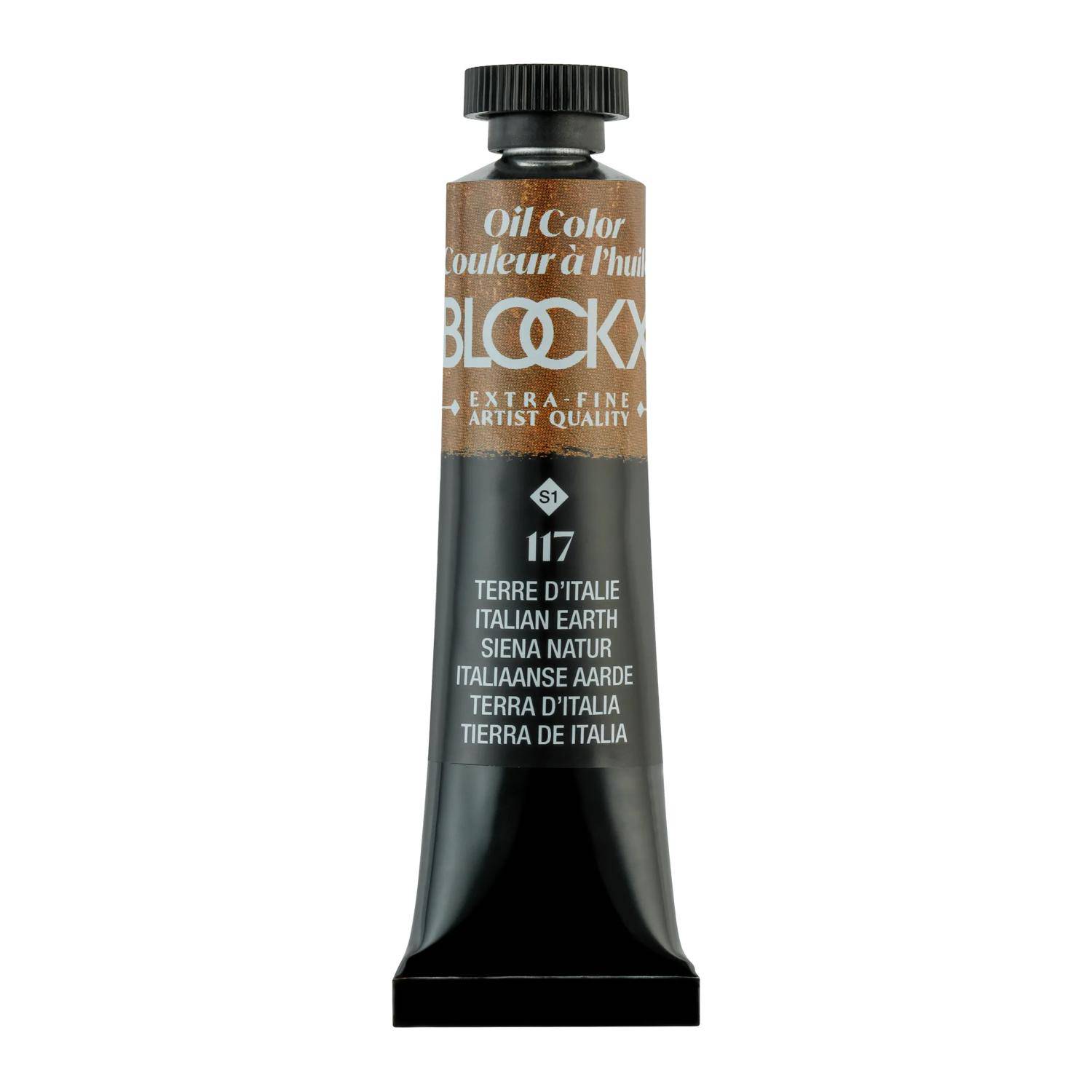 Blockx 3x Ölfarbe, Siena Natur, Tube 20ml - Siena Natur 212117BXC