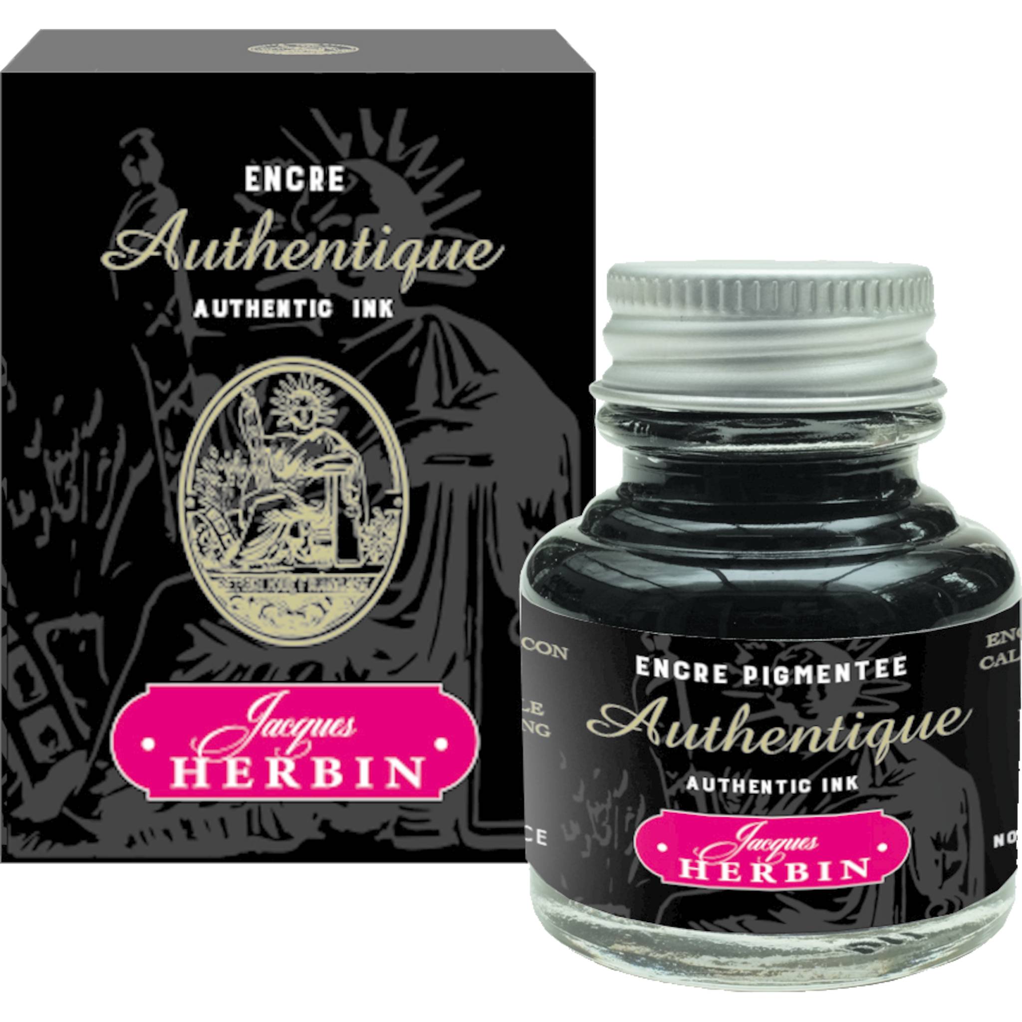 Jacques Herbin 4x Dokumententinte 30ml - Schwarz 13991T