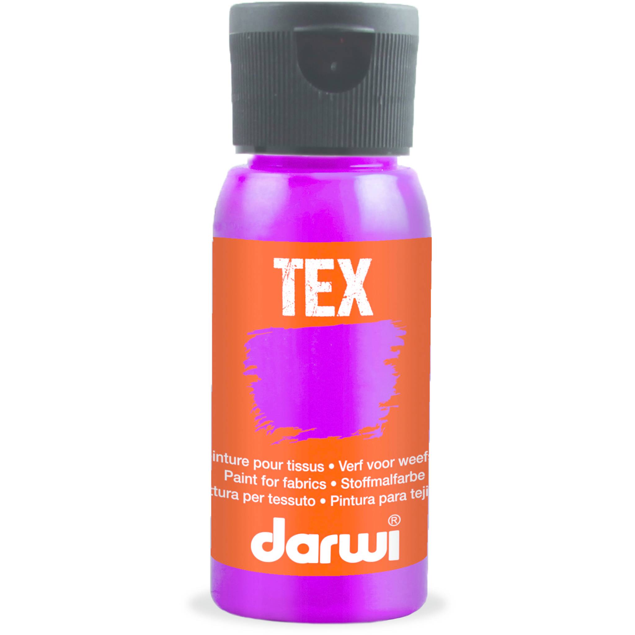 Darwi 4x DARWI Stoffmalfarbe, Flasche 50ml, Rubinrot - Rubinrot| DA0100050922C