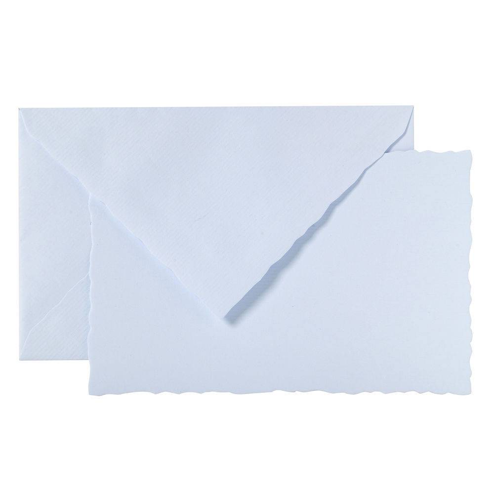G.Lalo 2x Schachtel 30 Karten 97x152mm und 30 Umschläge 100x158mm - Blau 92302L