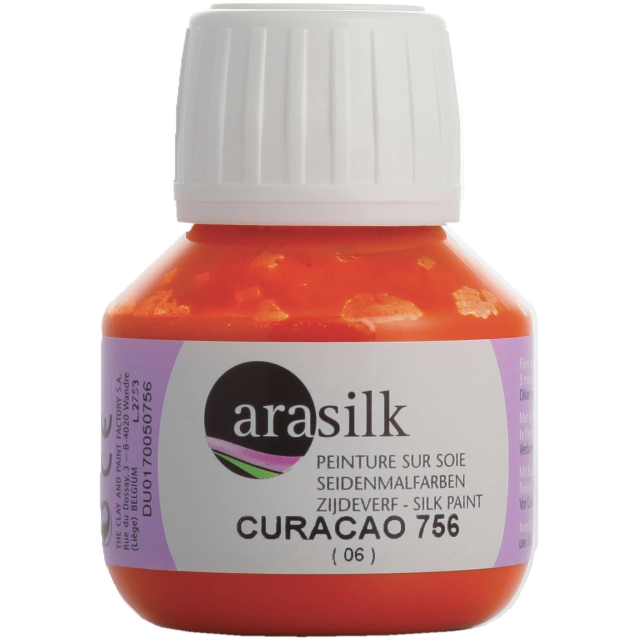 H Dupont 3x Arasilk 50ml, Seidenmalfarbe, Curacao - Curacao DU0170050756C