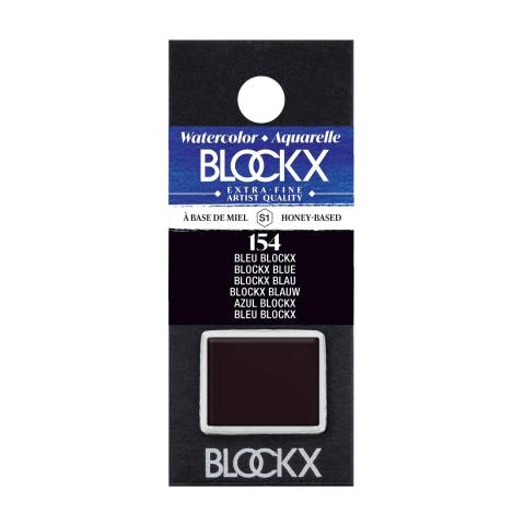 Blockx 3x Aquarellfarbe, Blockx Blau - 1/2 Näpfchen 1,5ml - Blockx Blau 41154BXC
