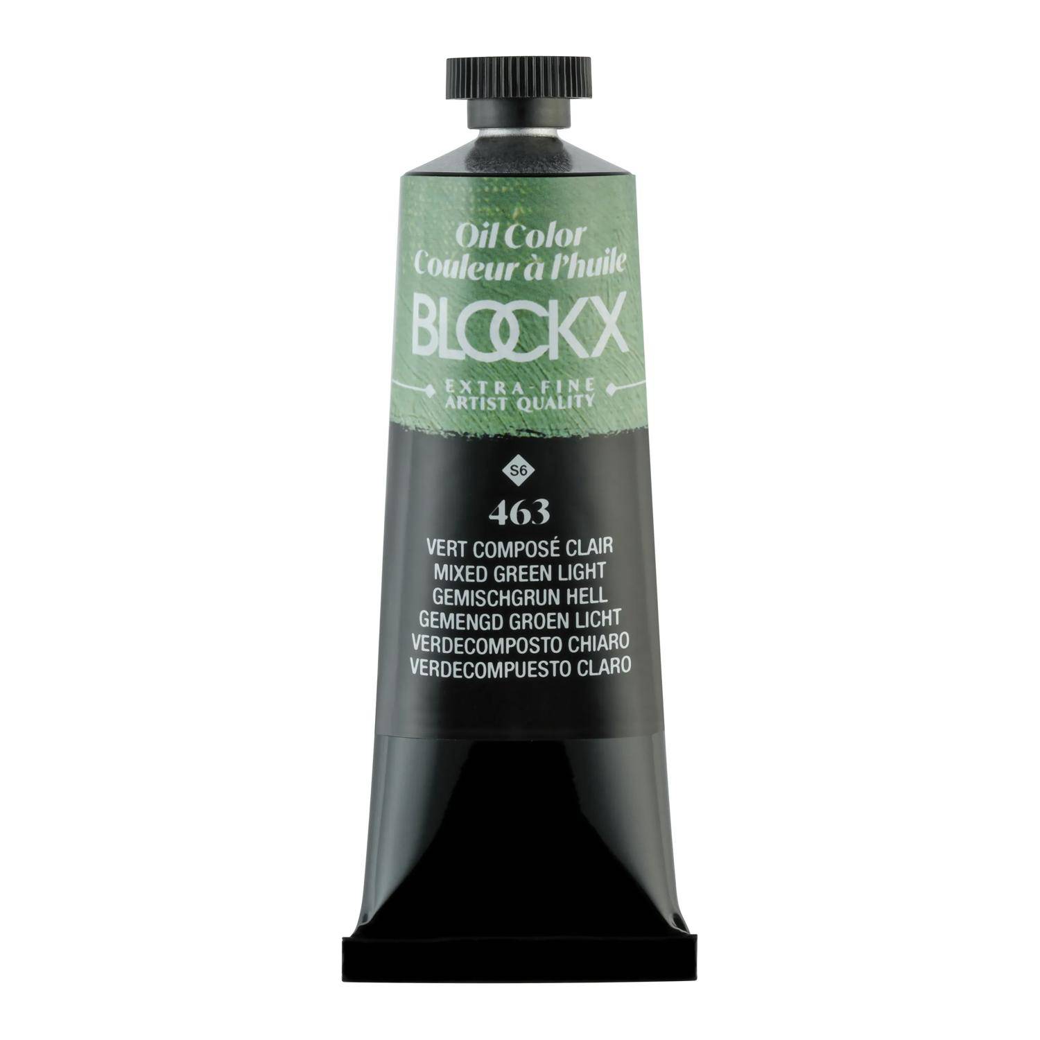 Blockx 3x Ölfarbe, Hellgrün - Tube 35ml - Gemischtgrün hell 213463BXC
