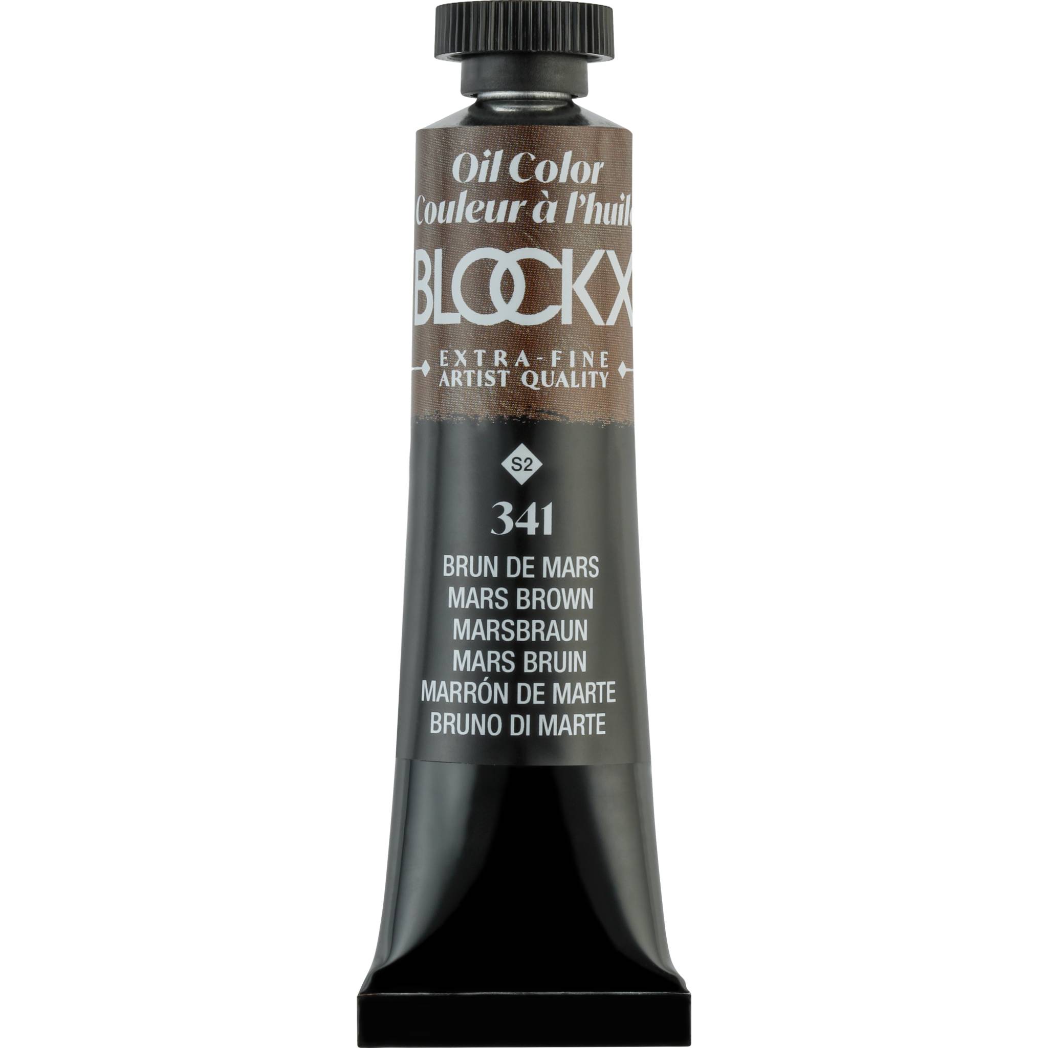 Blockx 3x Ölfarbe, Marsbraun, Tube 20ml - Marsbraun 212341BXC