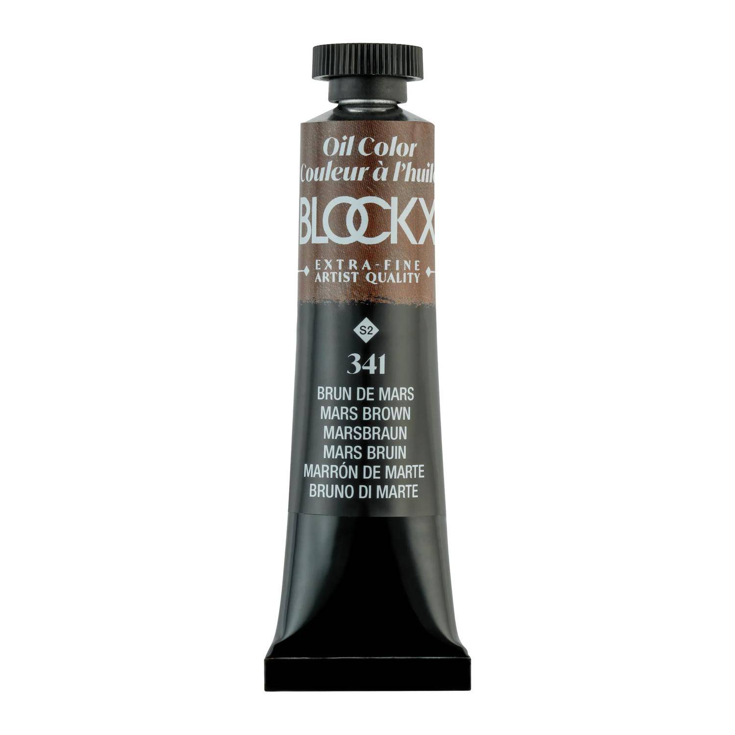 Blockx 3x Ölfarbe, Marsbraun, Tube 20ml - Marsbraun 212341BXC