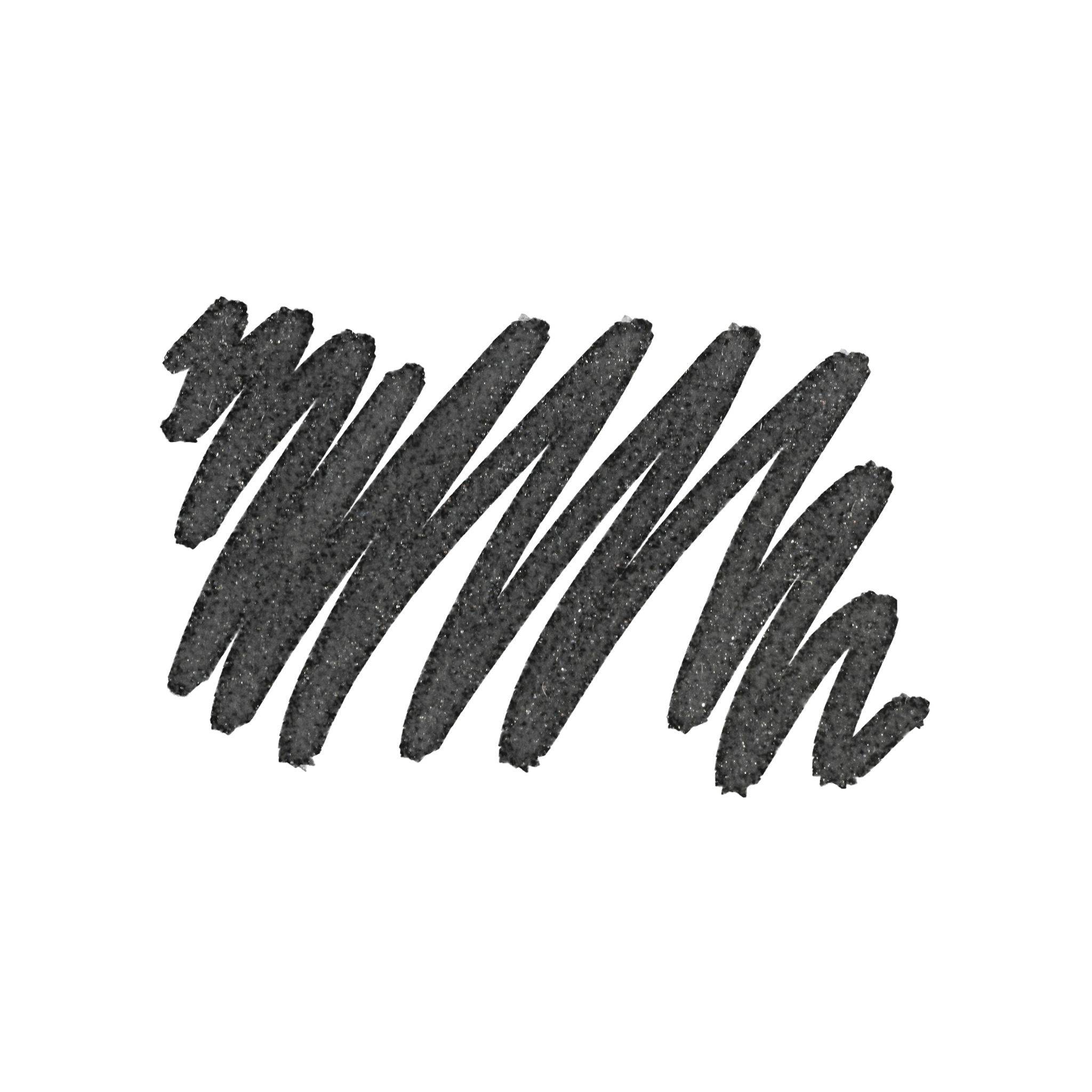 Darwi 6x Textilmarker Glitter, Spitze 2mm, 6ml, Schwarz Schwarz DA0140013100C