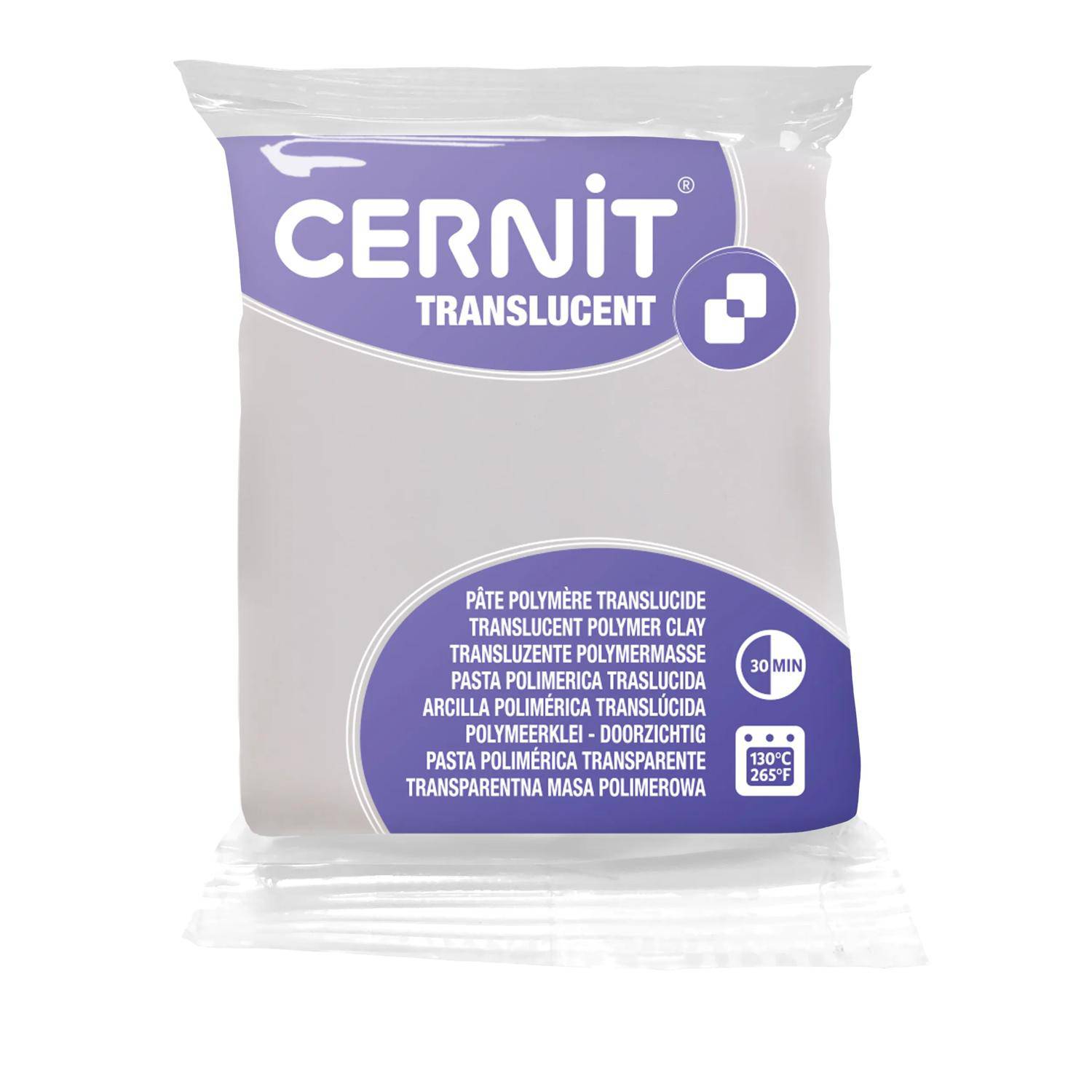 Cernit 6x Translucent 56g, Weiß transluzent - Weiß transluzent CE0920056005C