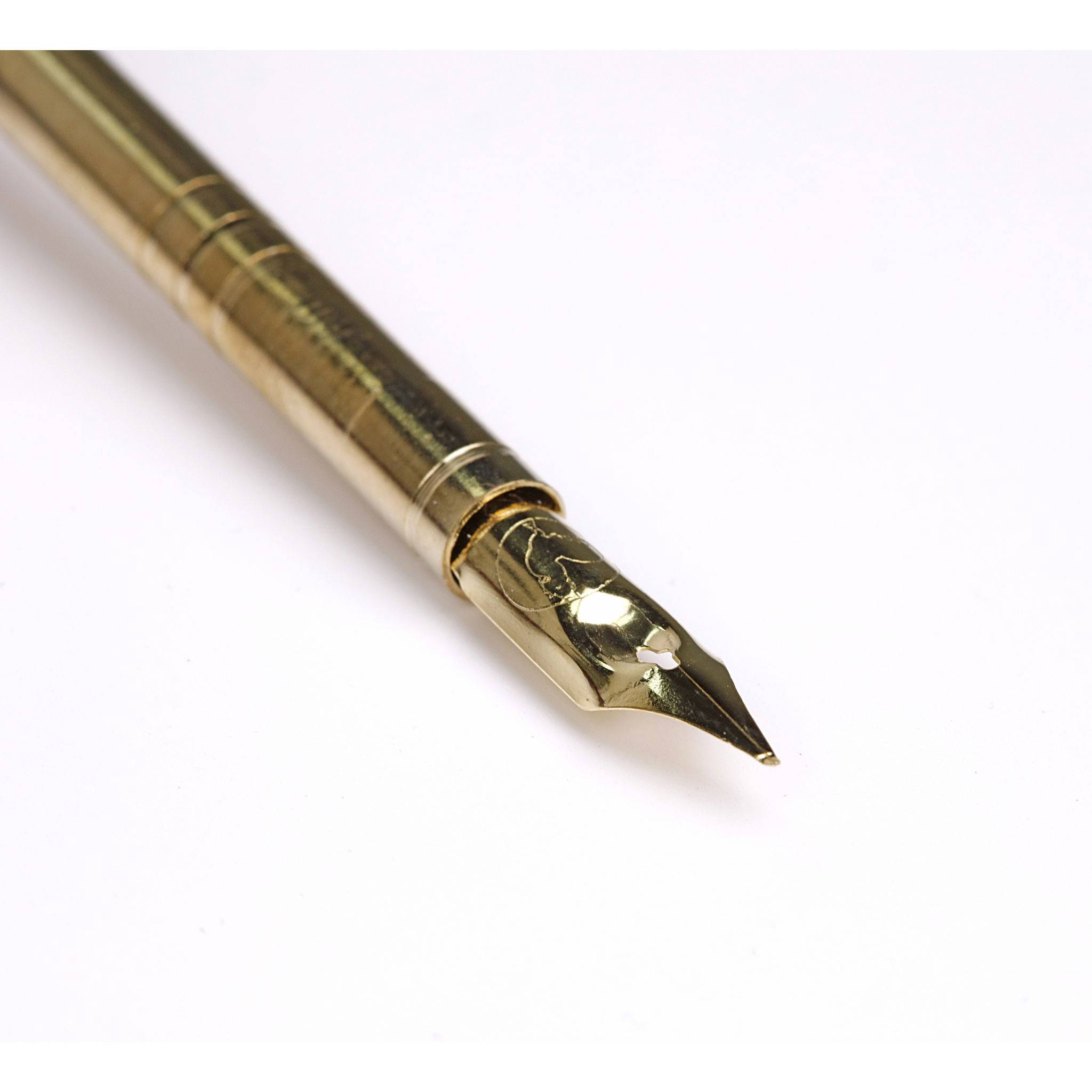 Jacques Herbin 10x Gänsekiel 25 cm mit Stahlfeder 46B Cito Fein - Blau 23210ST