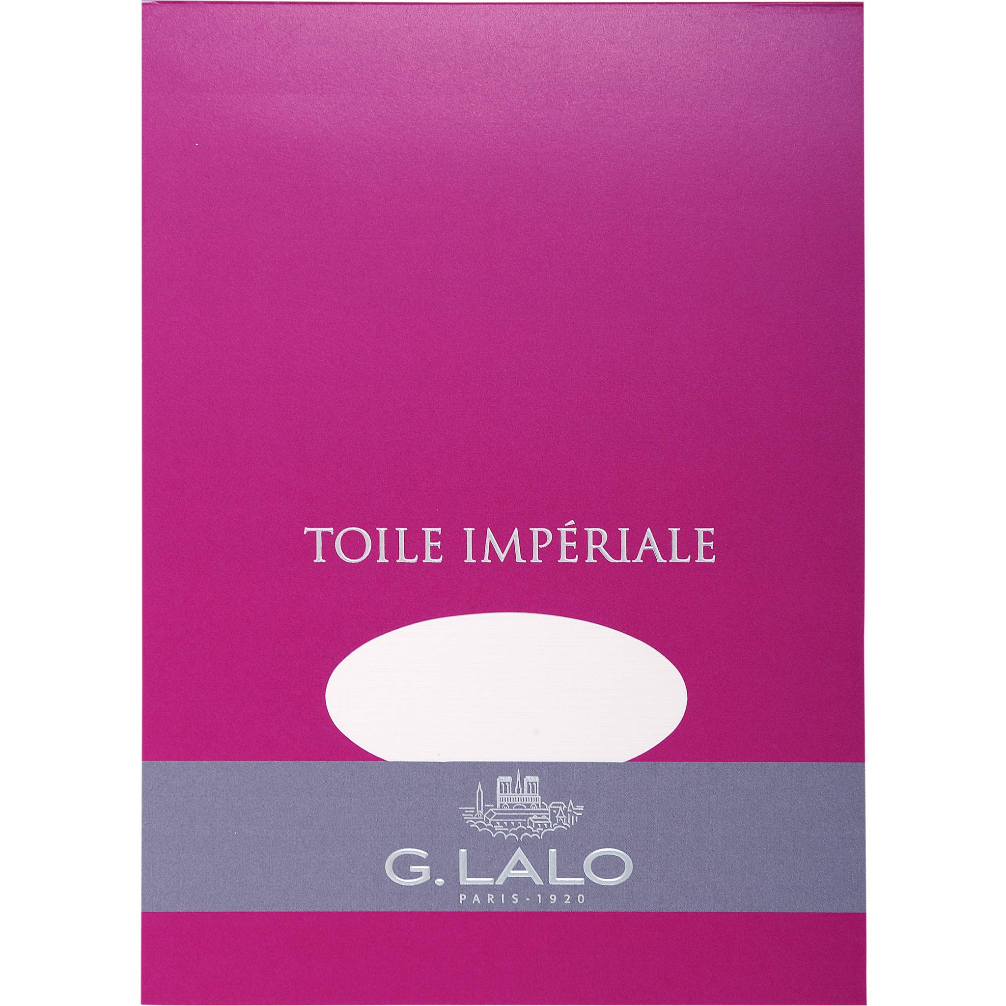G.Lalo 5x Lalo, Block Toile impériale, DIN A5, 50 Blatt, 100g - Weiß 12200L
