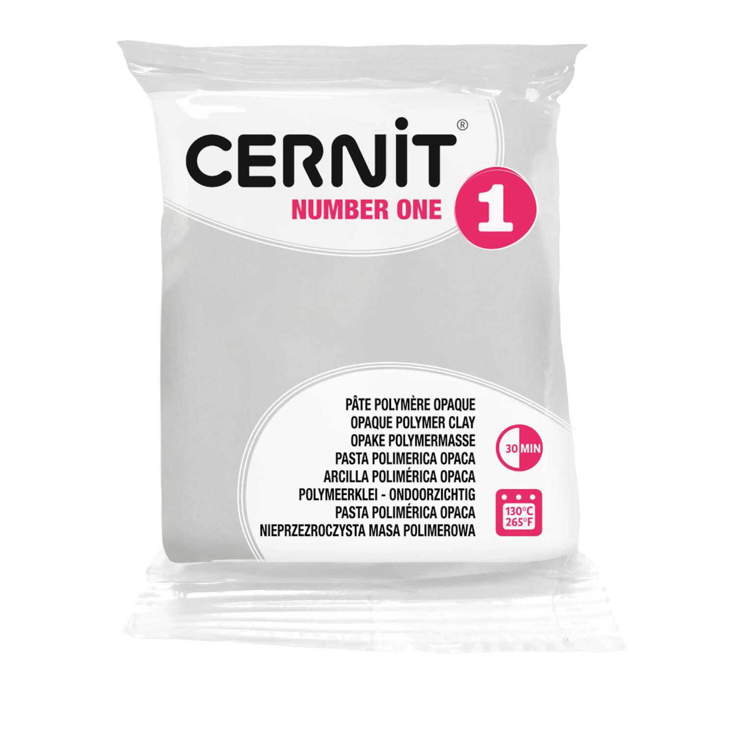 Cernit 6x Number One 56g, Deckweiß - Weiß CE0900056027C