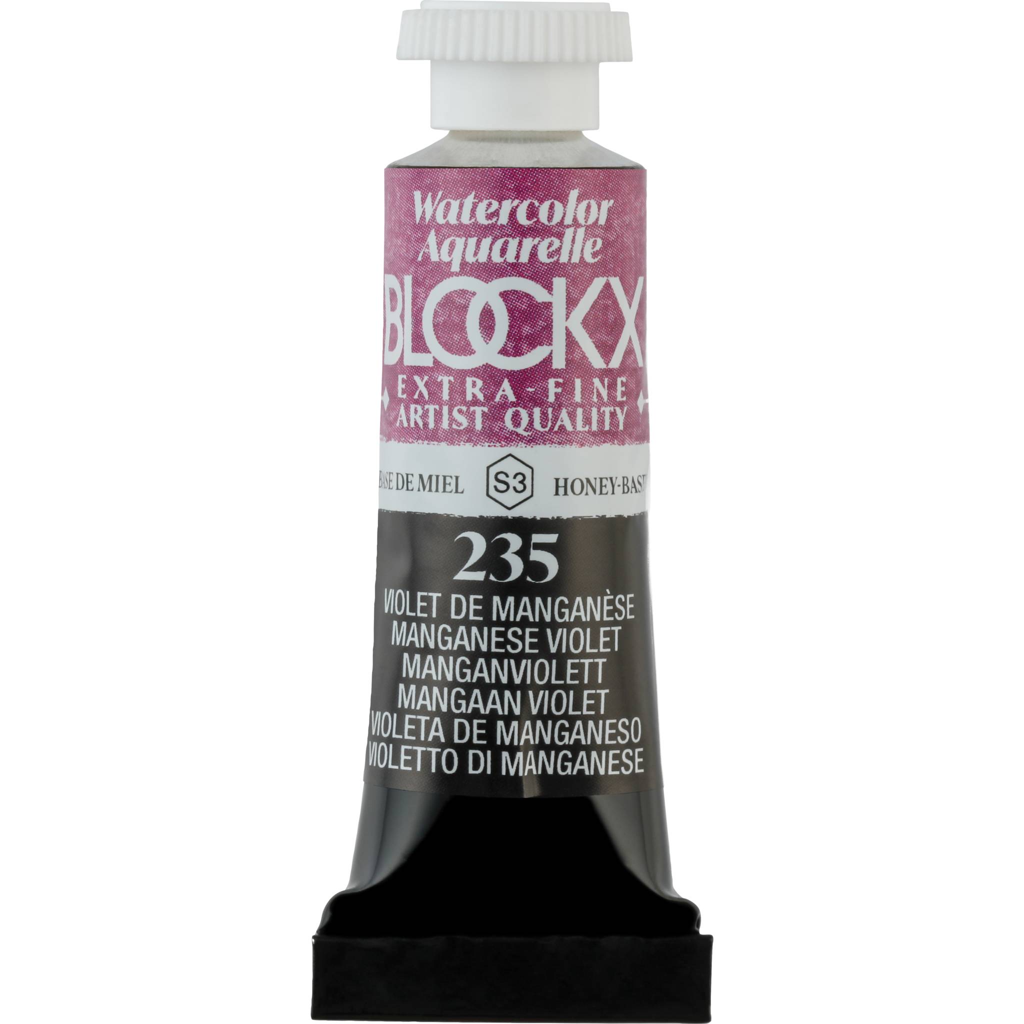 Blockx 3x Aquarellfarbe, Manganviolett - Tube 5ml - Manganviolett 43235BXC