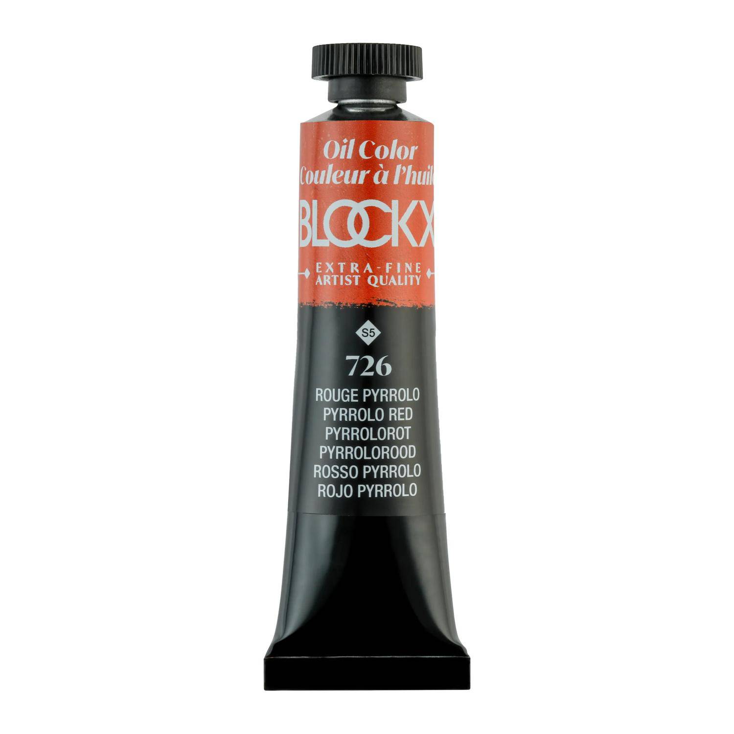 Blockx 3x Ölfarbe, Pyrrolorot, Tube 20ml - Pyrrolorot 212726BXC