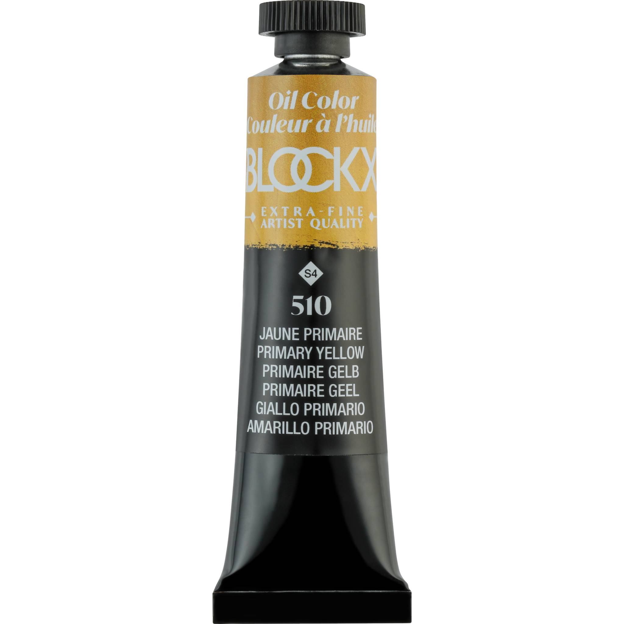 Blockx 3x Ölfarbe, Primärgelb, Tube 20ml - Jaune primaire 212510BXC
