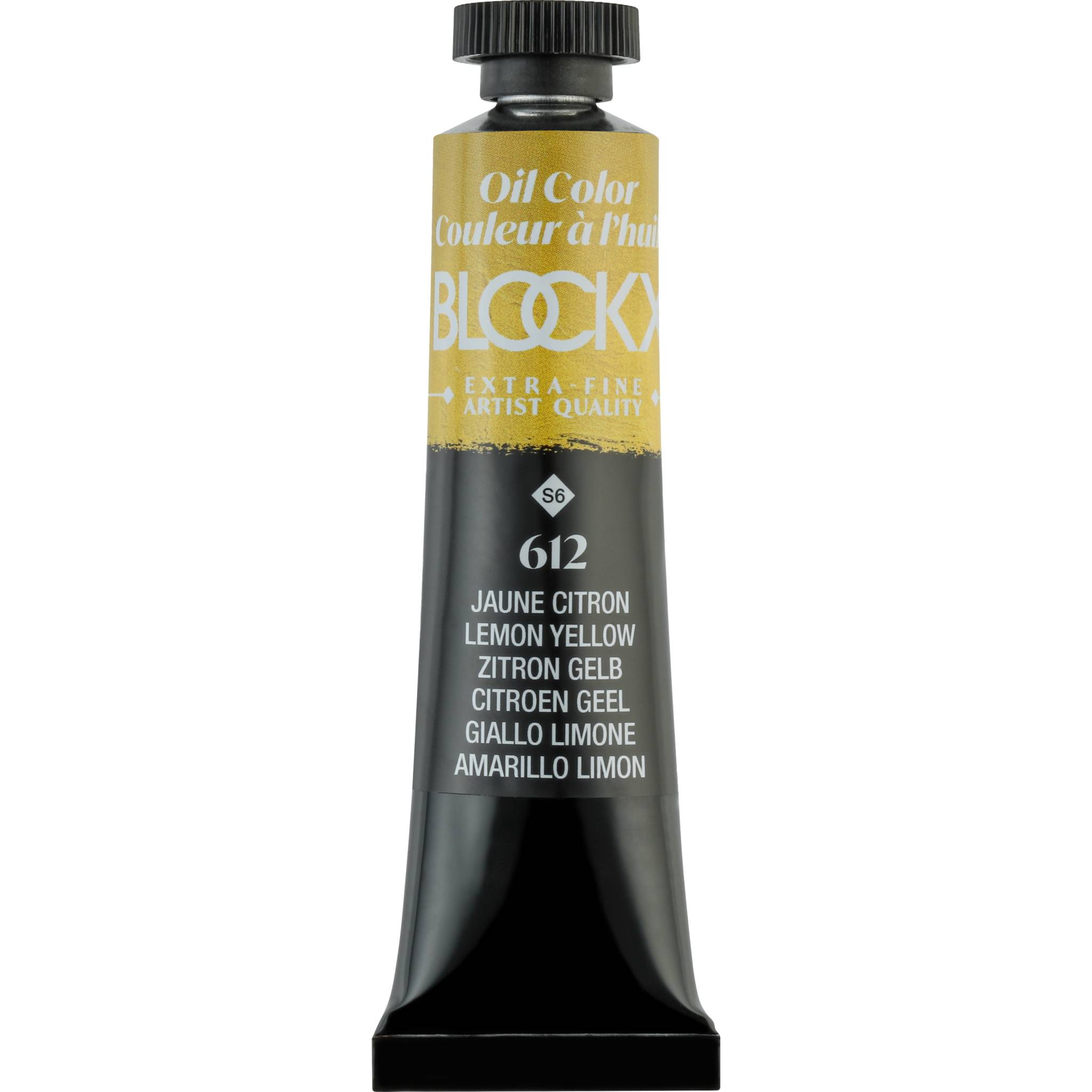 Blockx 3x Ölfarbe, Zitronengelb, Tube 20ml - Zitronengelb 212612BXC