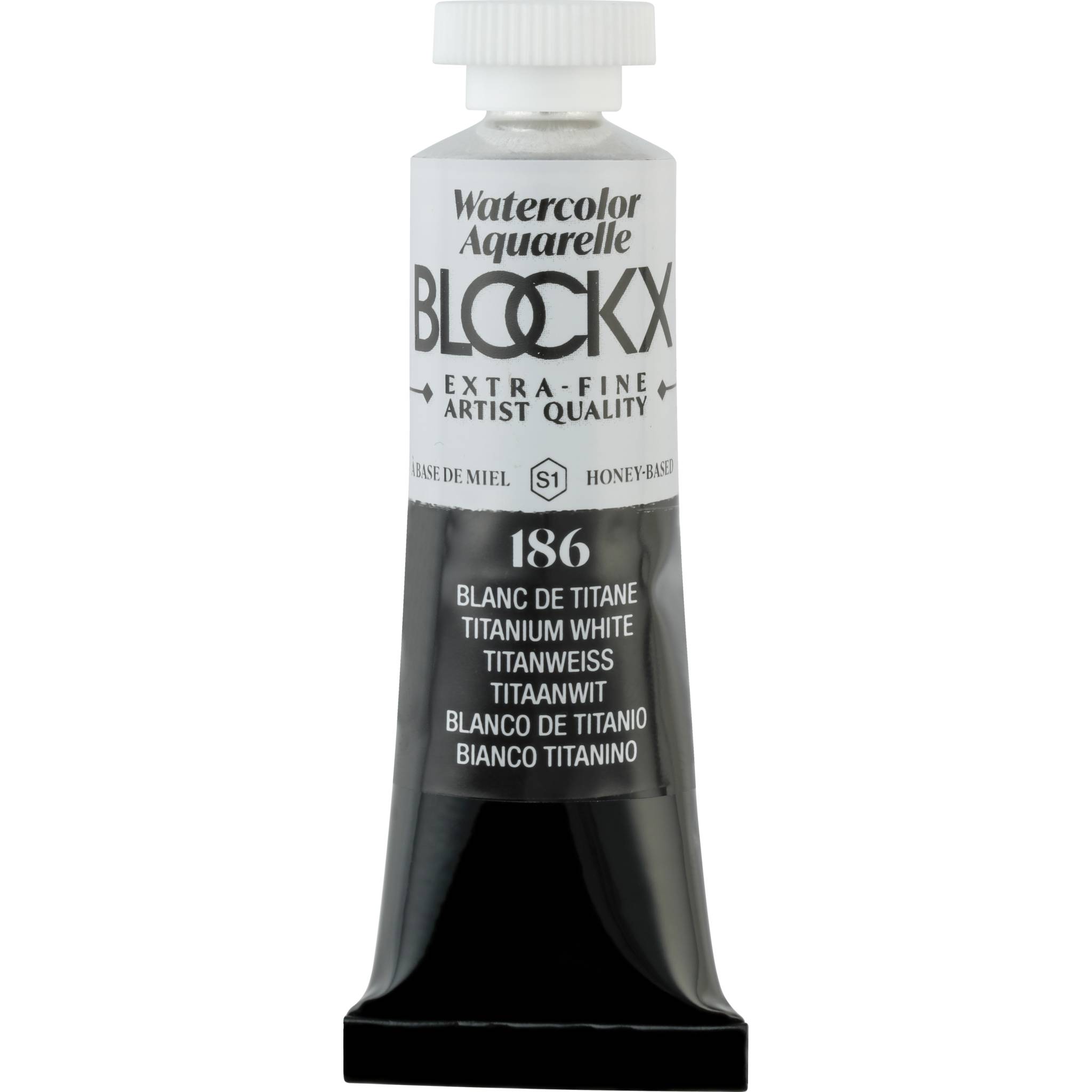 Blockx 3x Aquarellfarbe, Titanweiß - Tube 15ml - Titanweiß 44186BXC