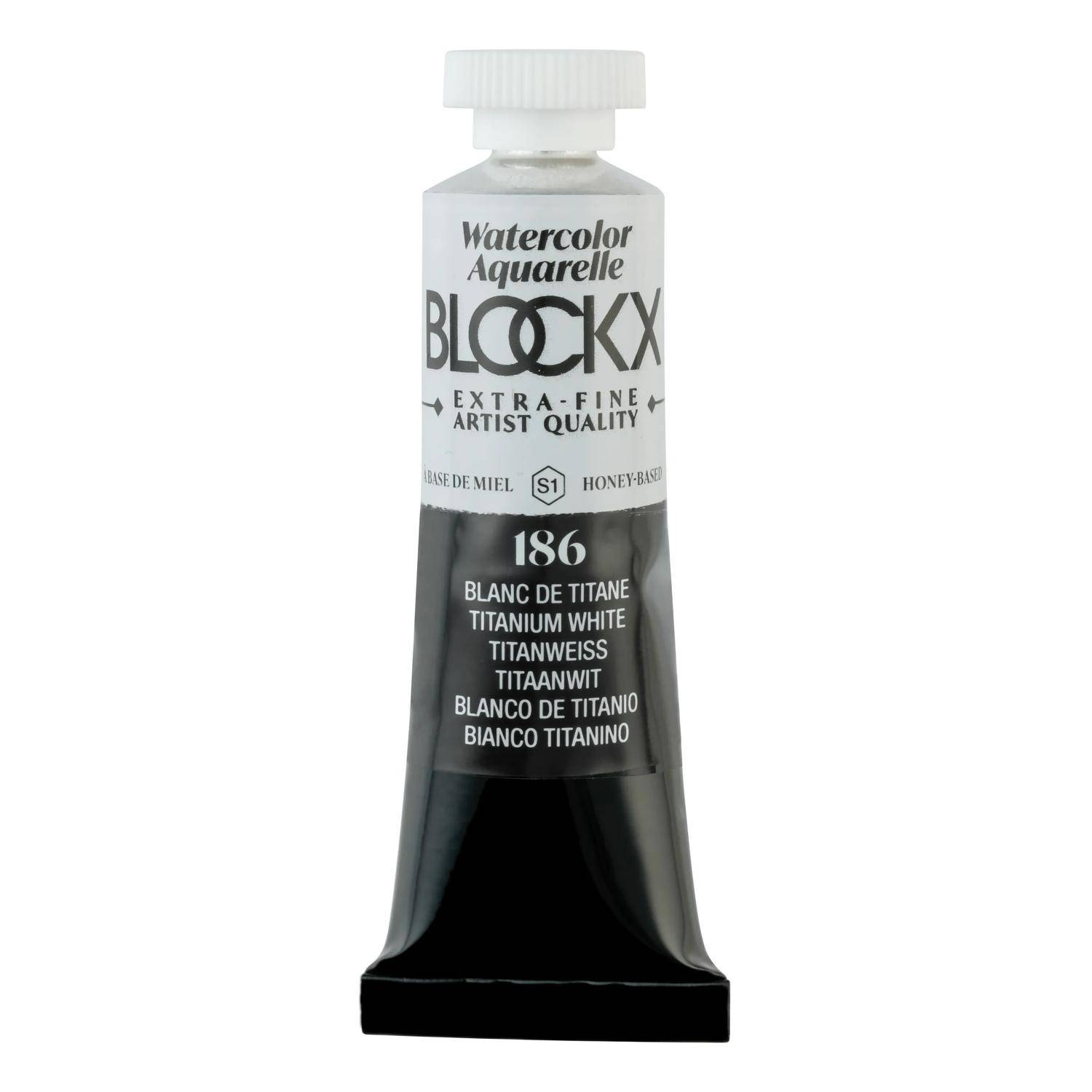 Blockx 3x Aquarellfarbe, Titanweiß - Tube 15ml - Titanweiß 44186BXC