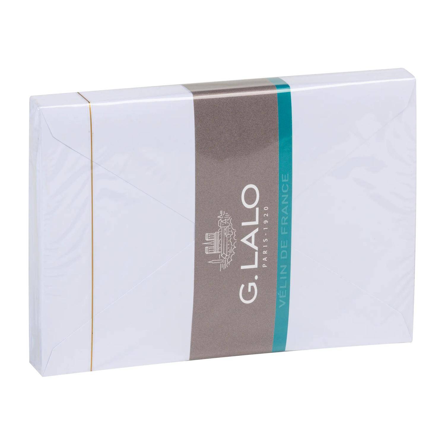 G.Lalo 10x Packung 25 Umschlägen 114x162mm Diploma, Vélin de France Weiß 19901L