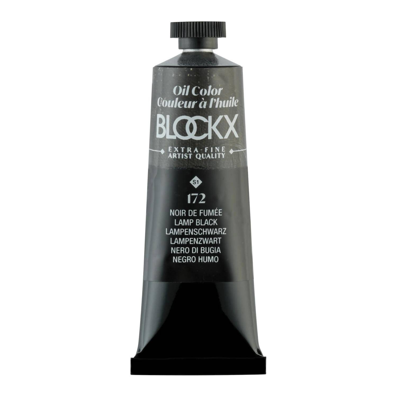 Blockx 3x Ölfarbe, Lampenschwarz -Tube 35ml - Lampenschwarz 213172BXC