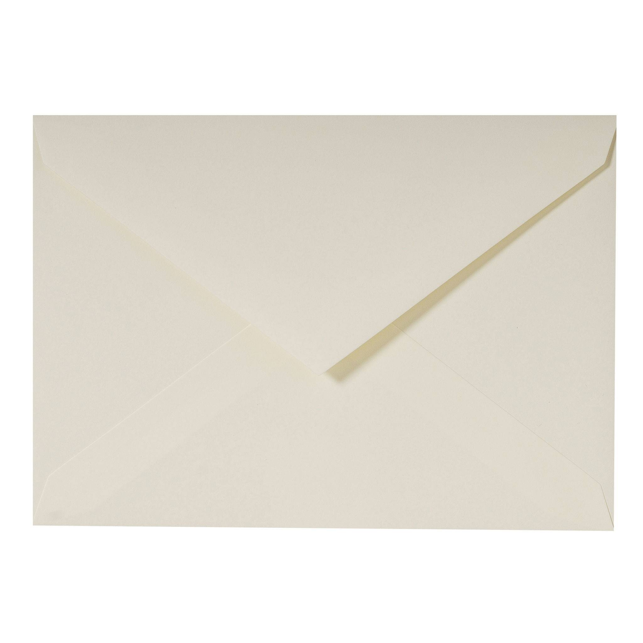 G.Lalo 5x Packung 20 Umschlägen C5 229x162mm, 125g, Vélin pur Coton Creme 20900L