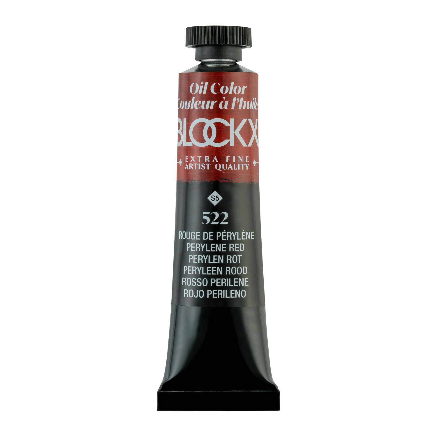 Blockx 3x Ölfarbe, Perylenrot, Tube 20ml - Perylenrot 212522BXC