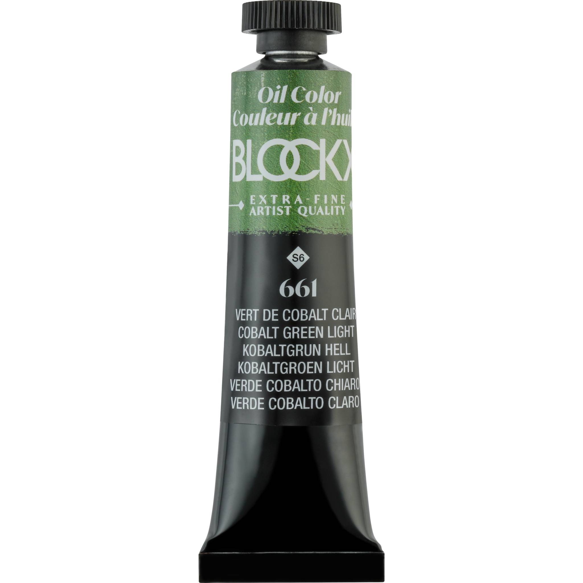 Blockx 3x Ölfarbe, Kobaltgrün hell, Tube 20ml - Hellkobaltgrün 212661BXC