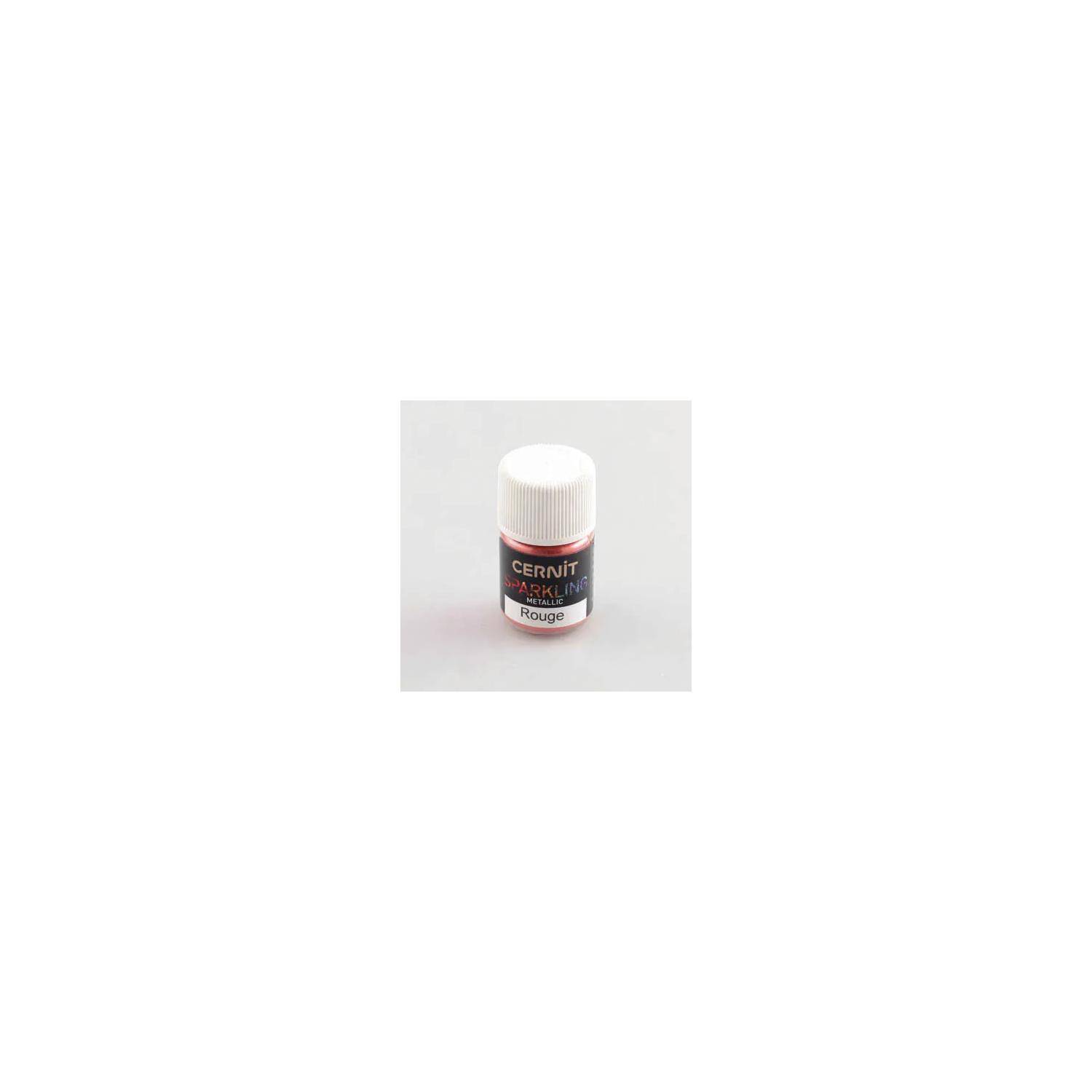 Cernit 6x Sparkling 3g, Metallic Pigmentpulver, Rot - Rot CE6100005400C