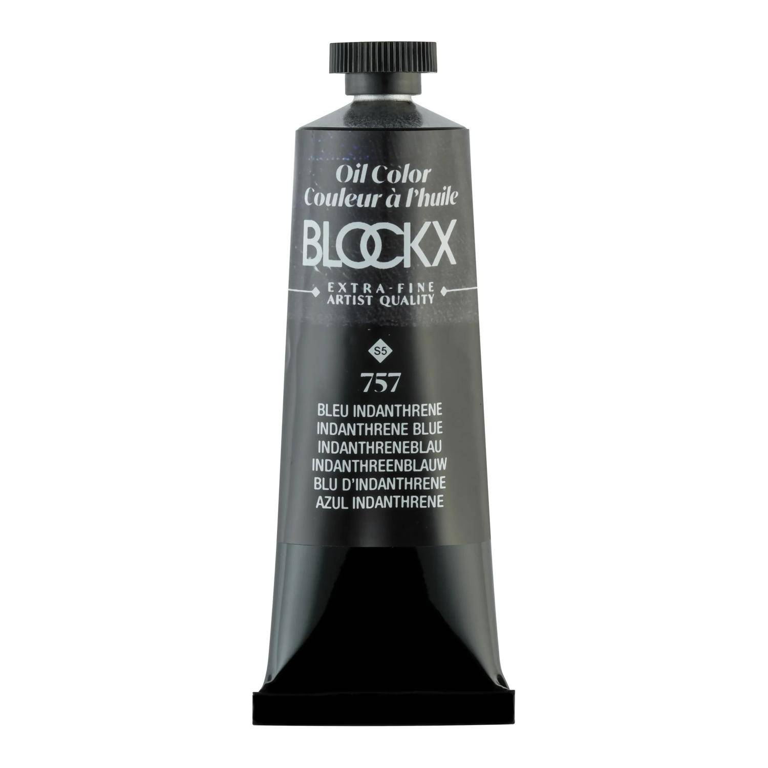Blockx 3x Ölfarbe, Blau Indanthron - Tube 35ml - Indanthrenblau 213757BXC