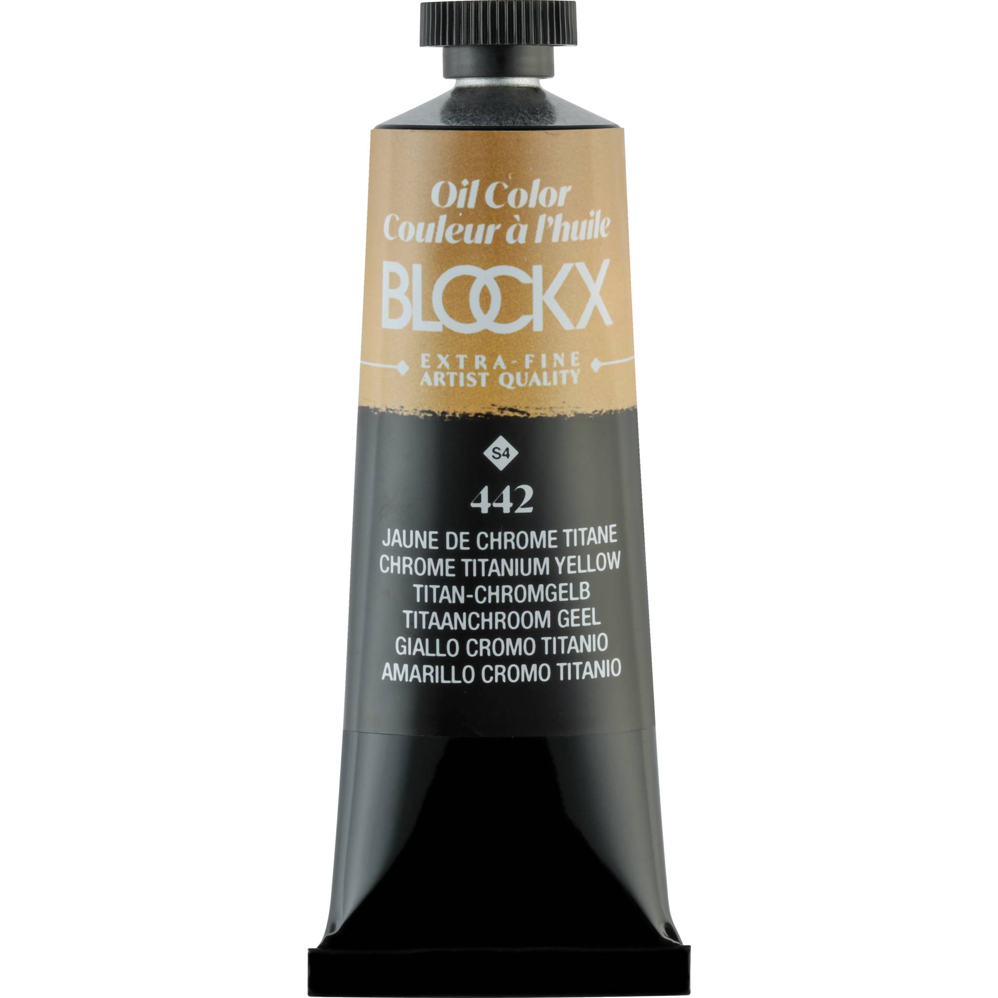 Blockx 3x Ölfarbe, Chromgelb Titan -Tube 35ml - Titanchromgelb 213442BXC