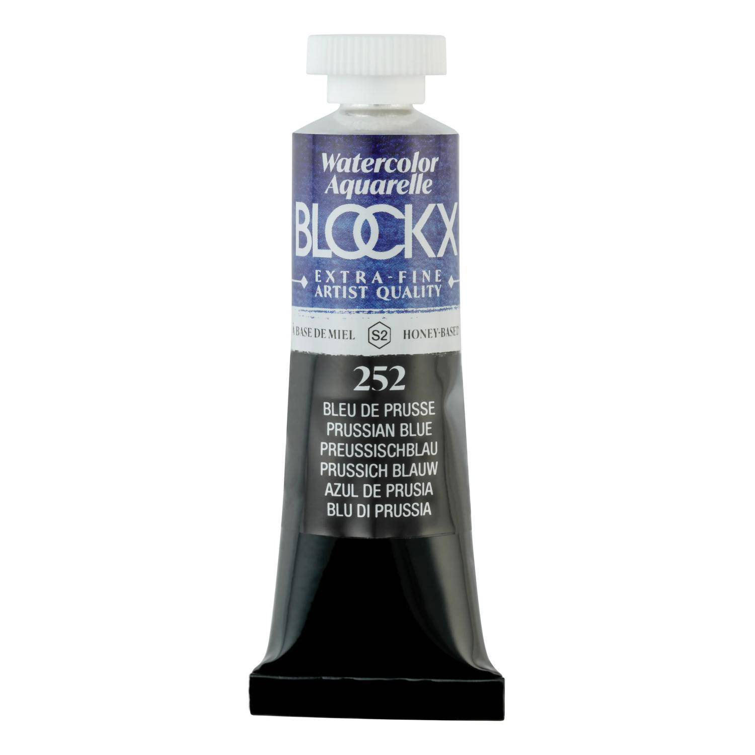 Blockx 3x Aquarellfarbe, Preußischblau - Tube 15ml - Preußischblau 44252BXC