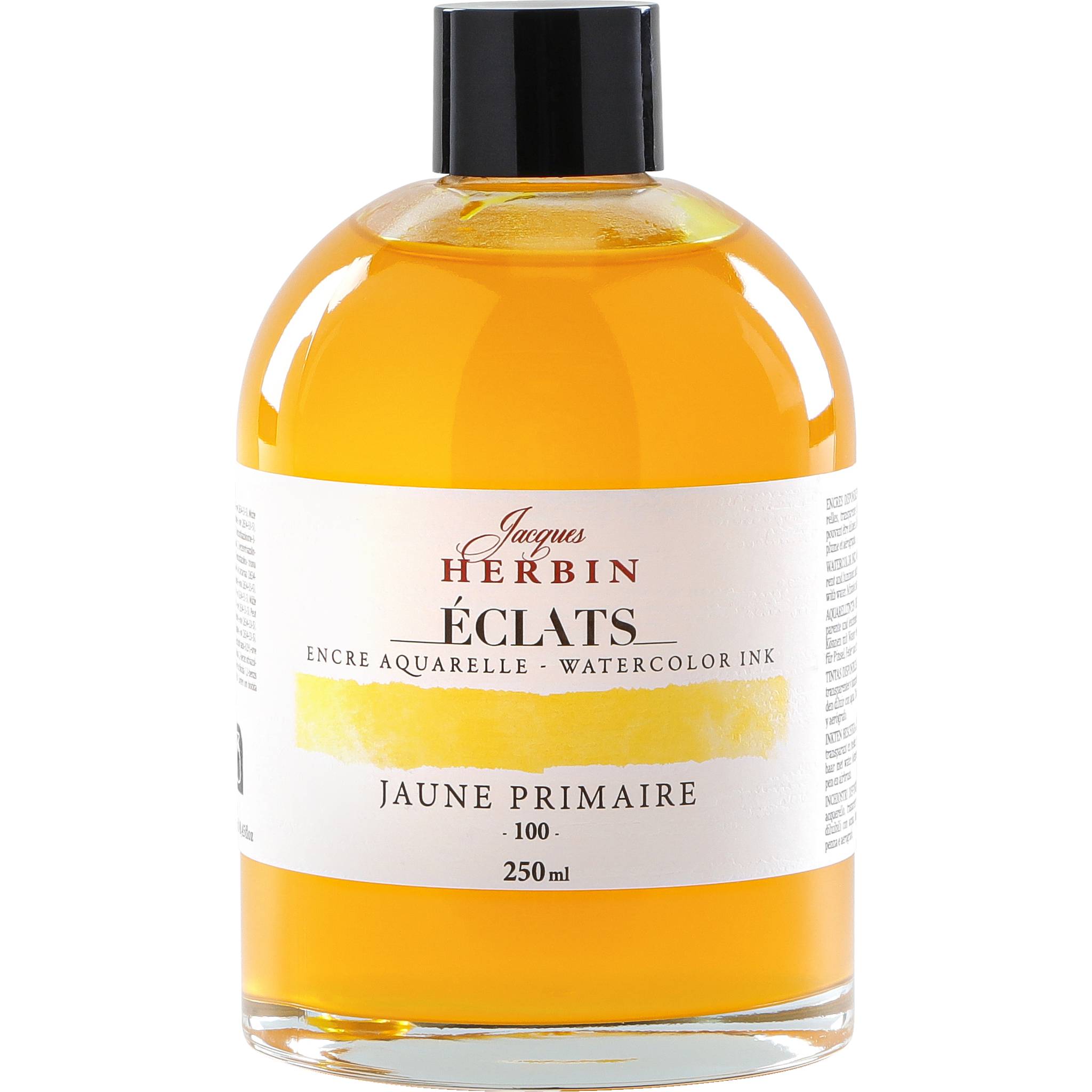 Jacques Herbin 2x Aquarelltine Éclats, Flasche 250ml - Jaune primaire 18100T
