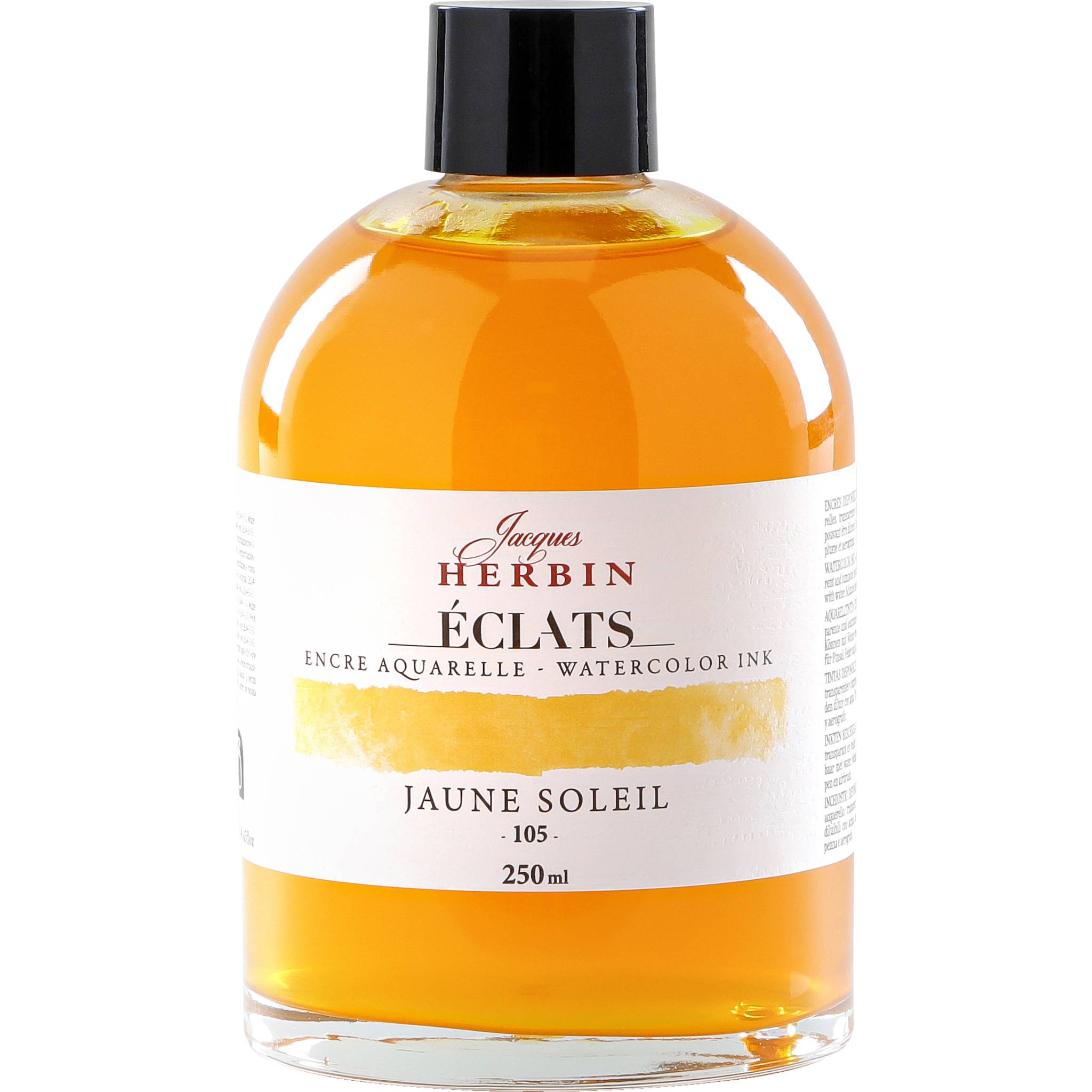 Jacques Herbin 2x Aquarelltine Éclats, Flasche 250ml - Sonnengelb 18105T